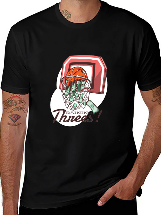 Rainin Threes Basketball Graphic Tee