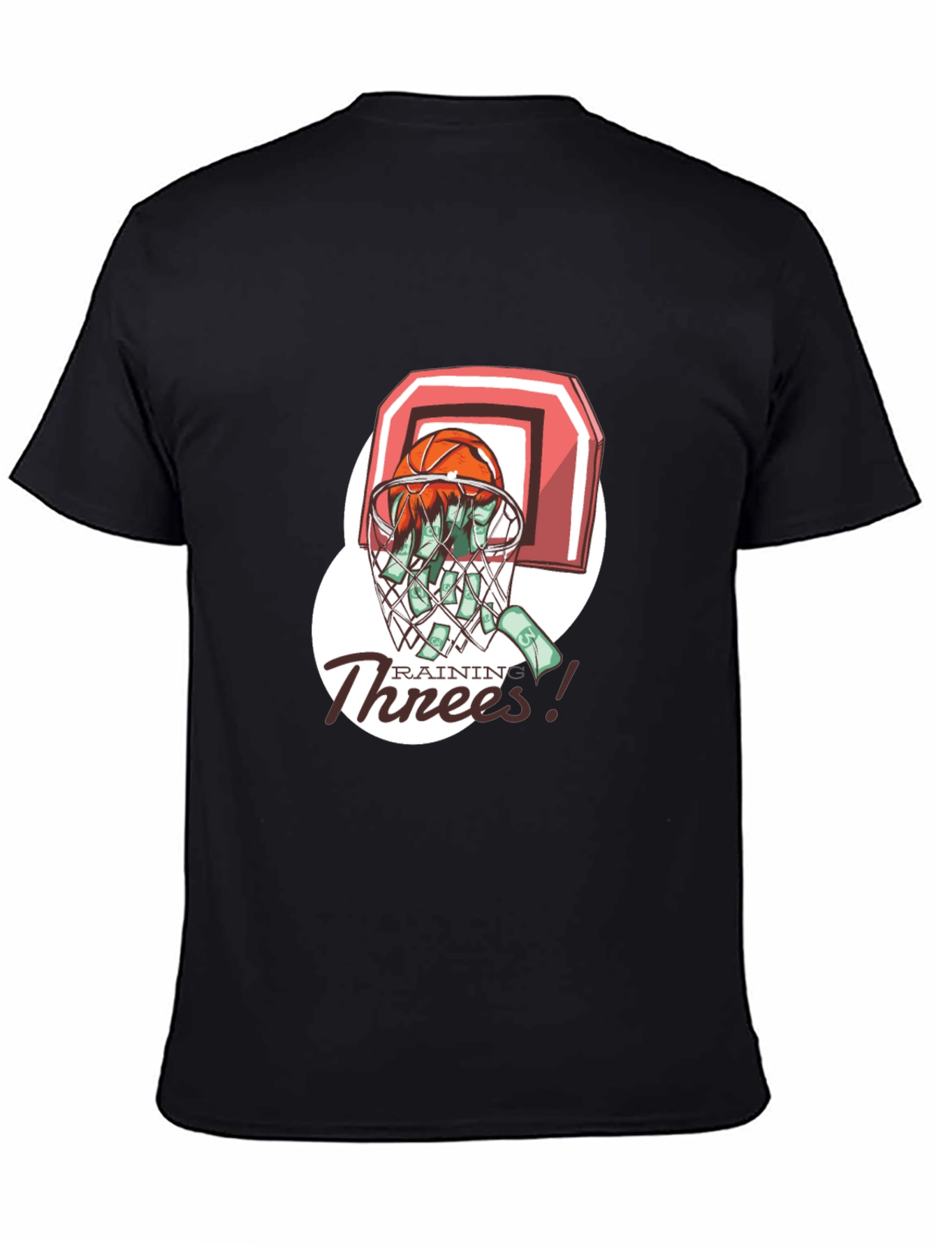 Rainin Threes Basketball Graphic Tee