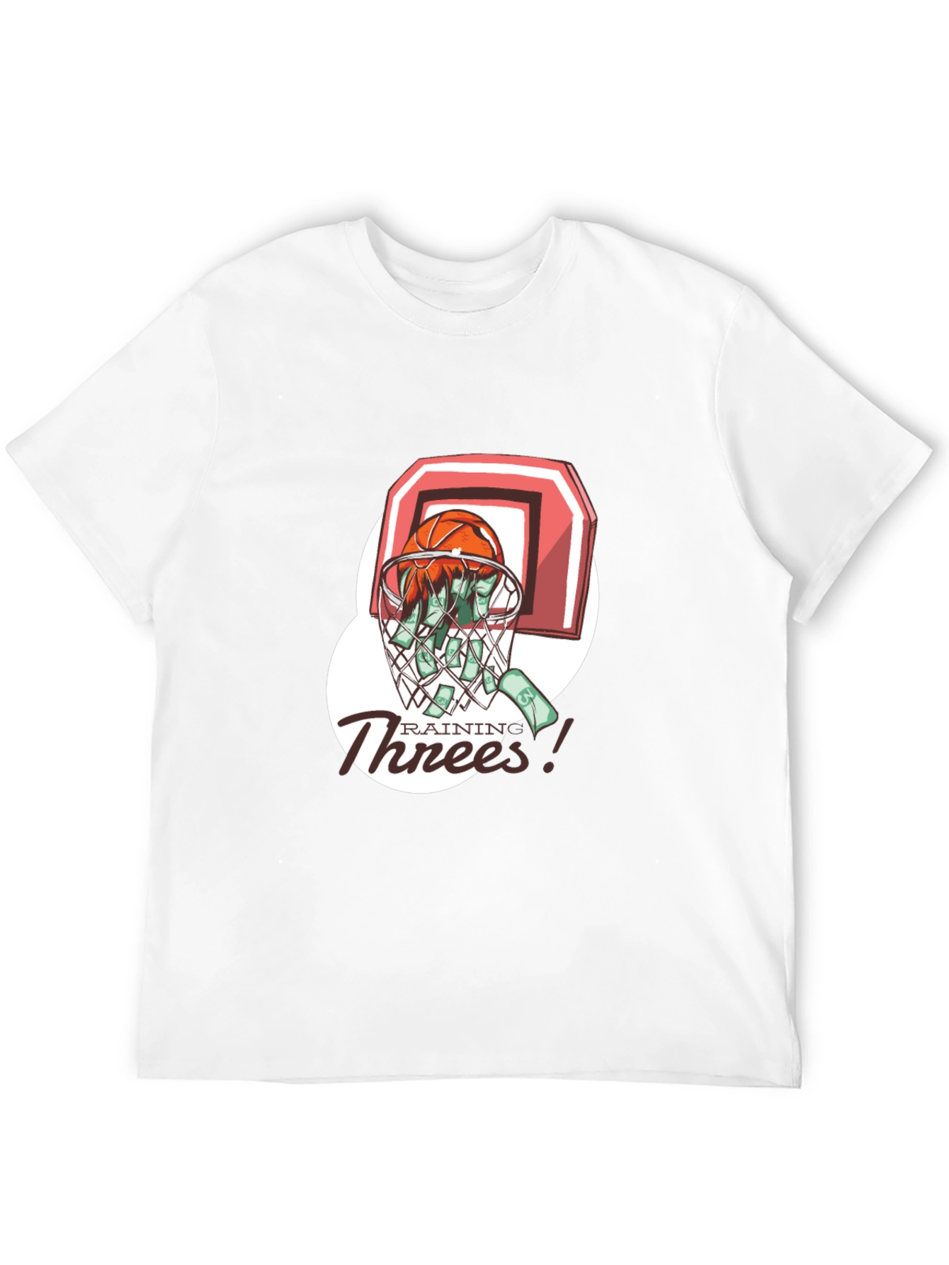 Rainin Threes Basketball Graphic Tee