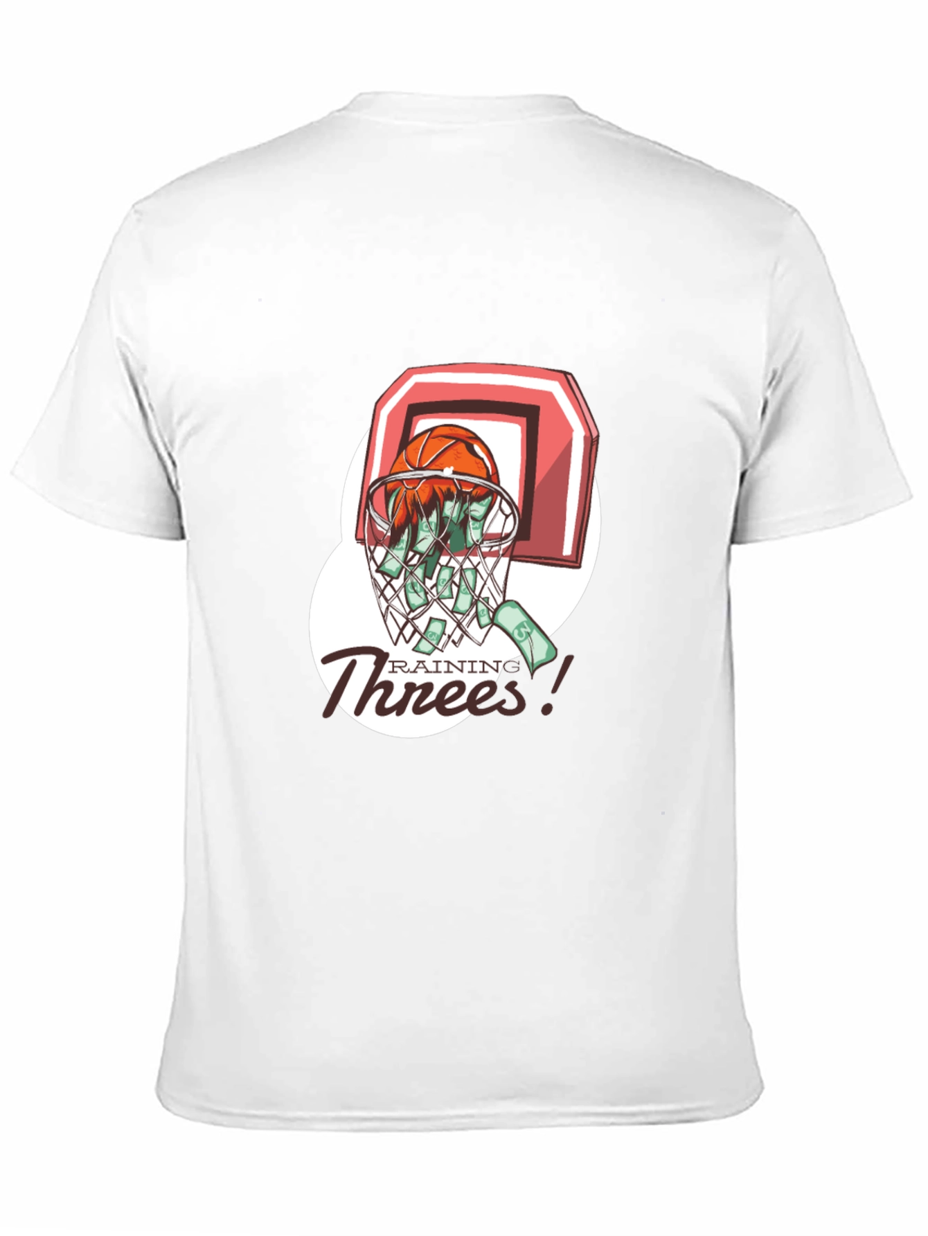 Rainin Threes Basketball Graphic Tee