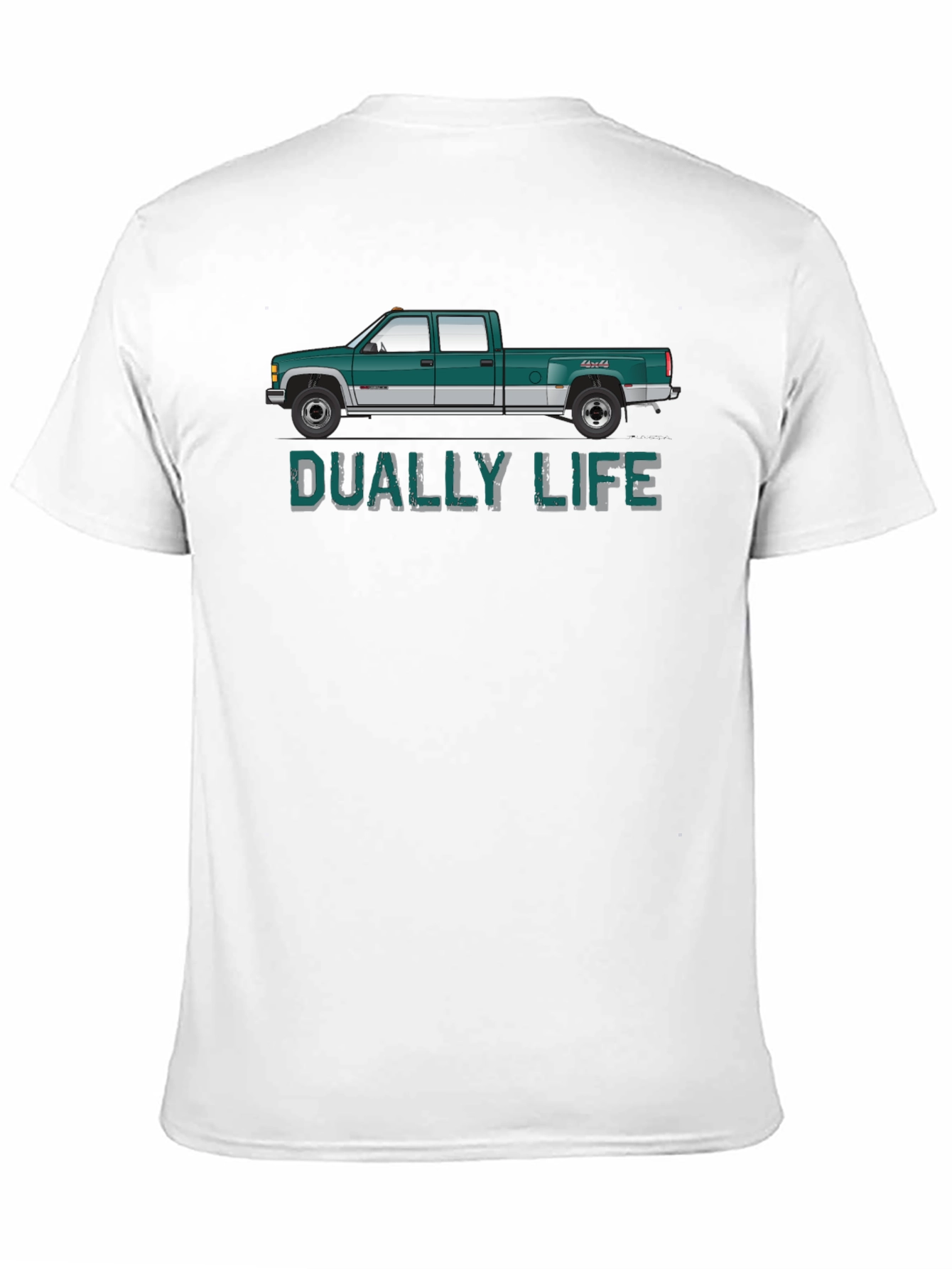 Dually Life Truck Graphic T-Shirt - Black