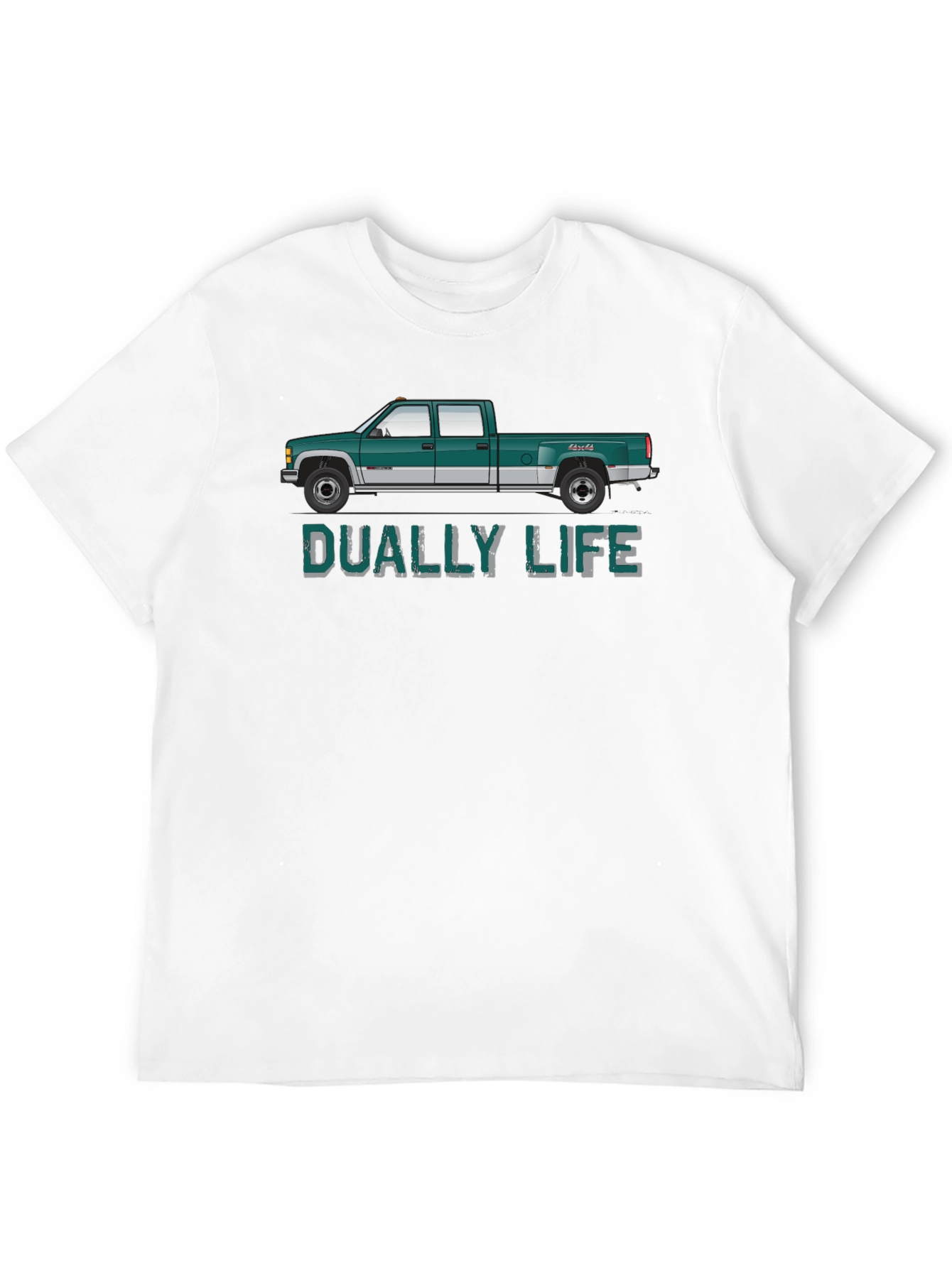 Dually Life Truck Graphic T-Shirt - Black