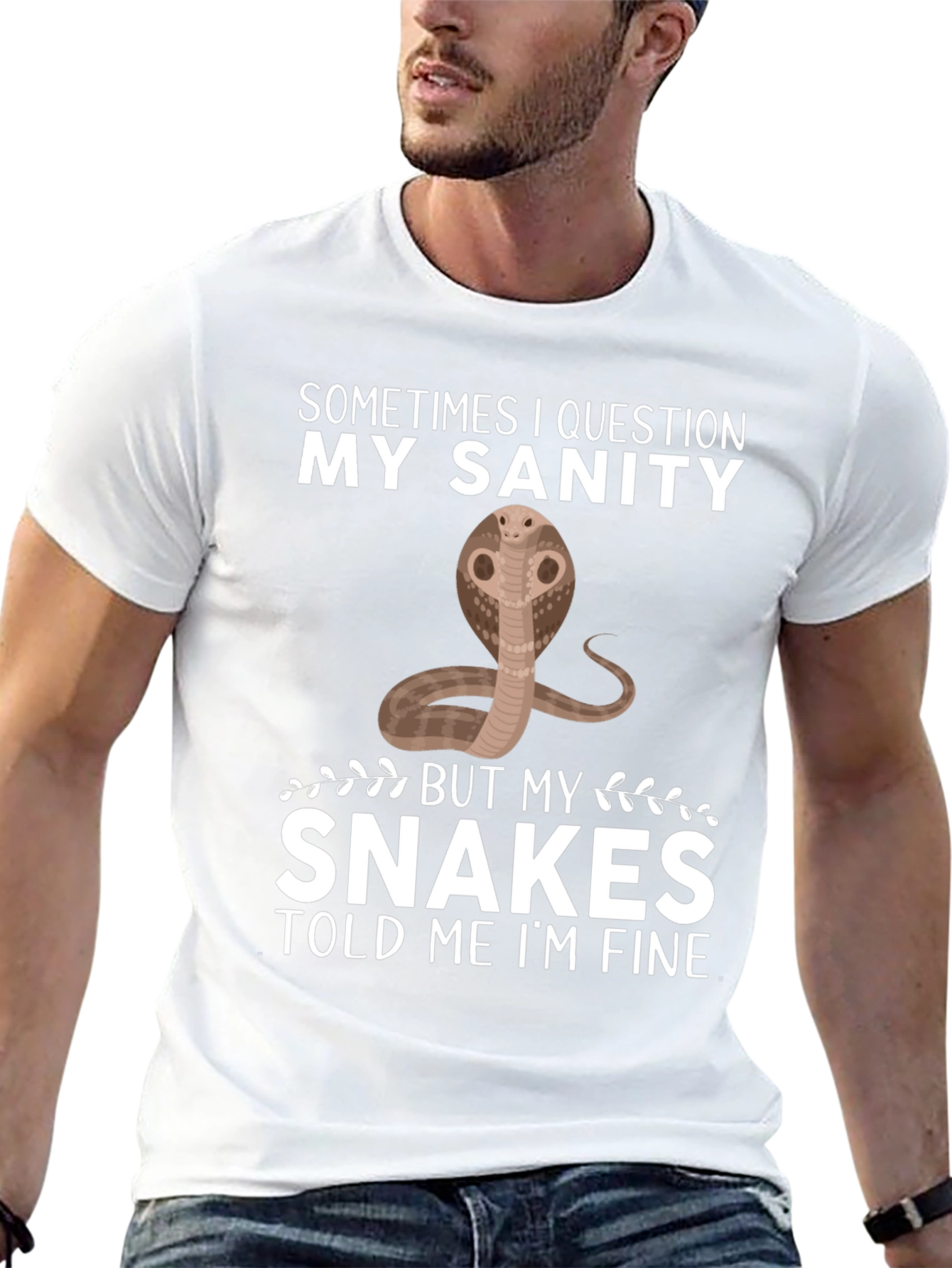 Funny Snake T-Shirt: My Sanity Told Me Im Fine