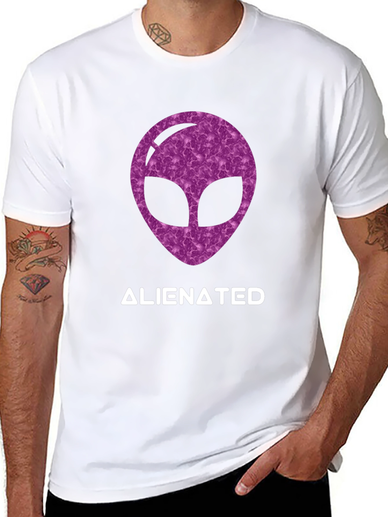 Alienated T-Shirt: Stylish Sci-Fi Design