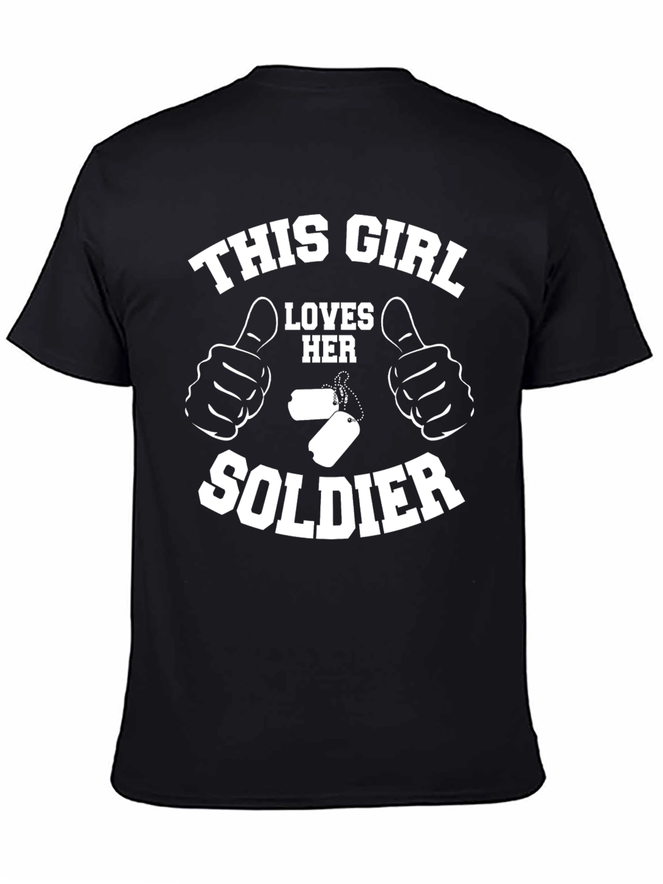 This Girl Loves Her Soldier Graphic T-Shirt
