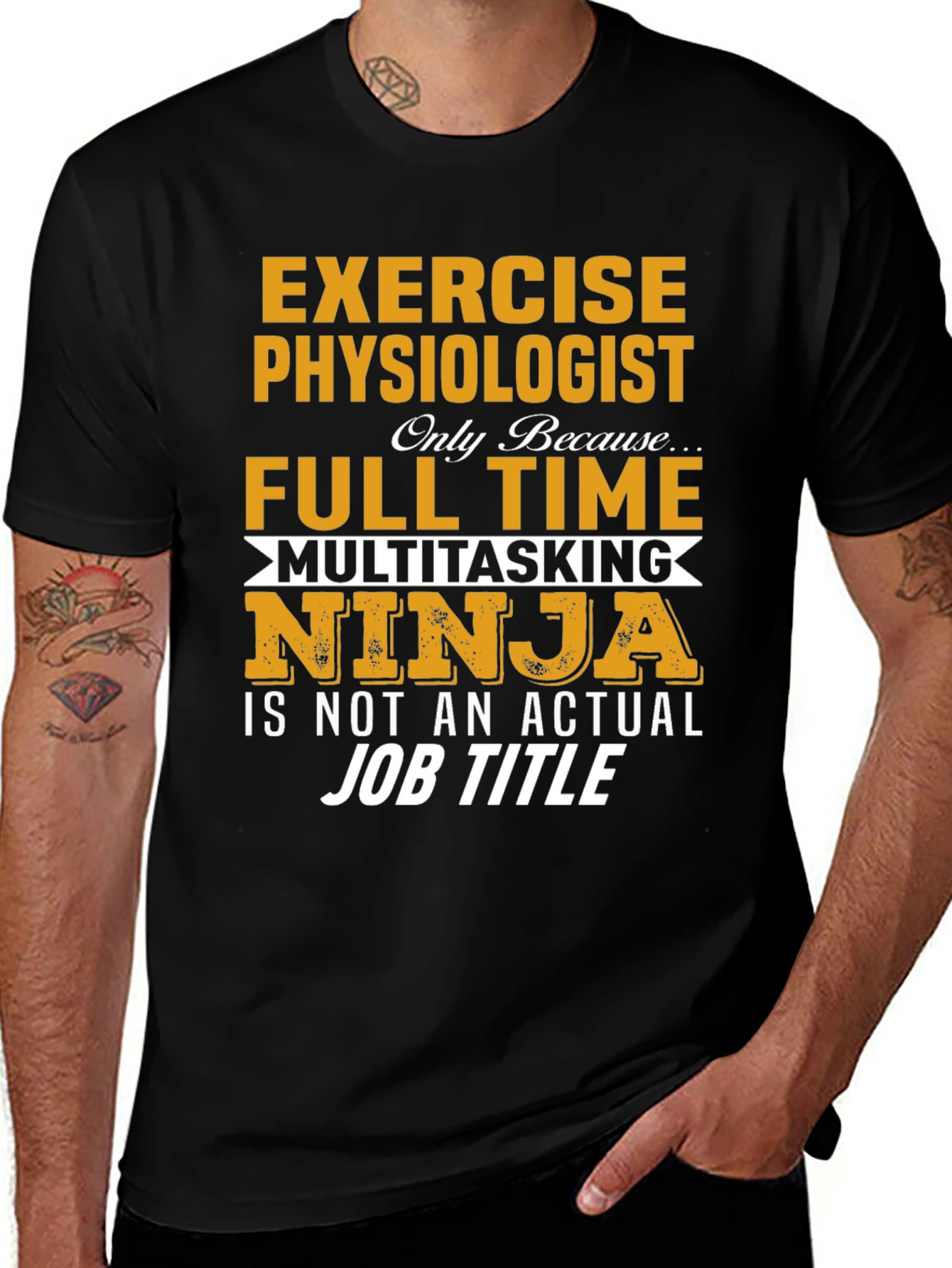 Exercise Physiologist Multitasking Ninja Graphic Tee