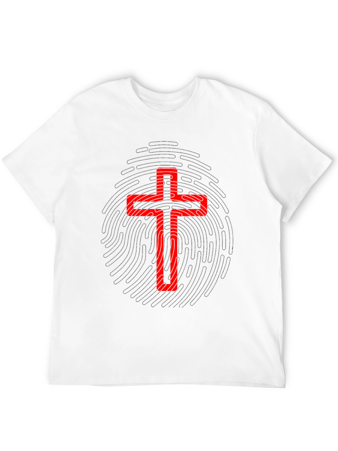 Red Cross Graphic Black T-Shirt