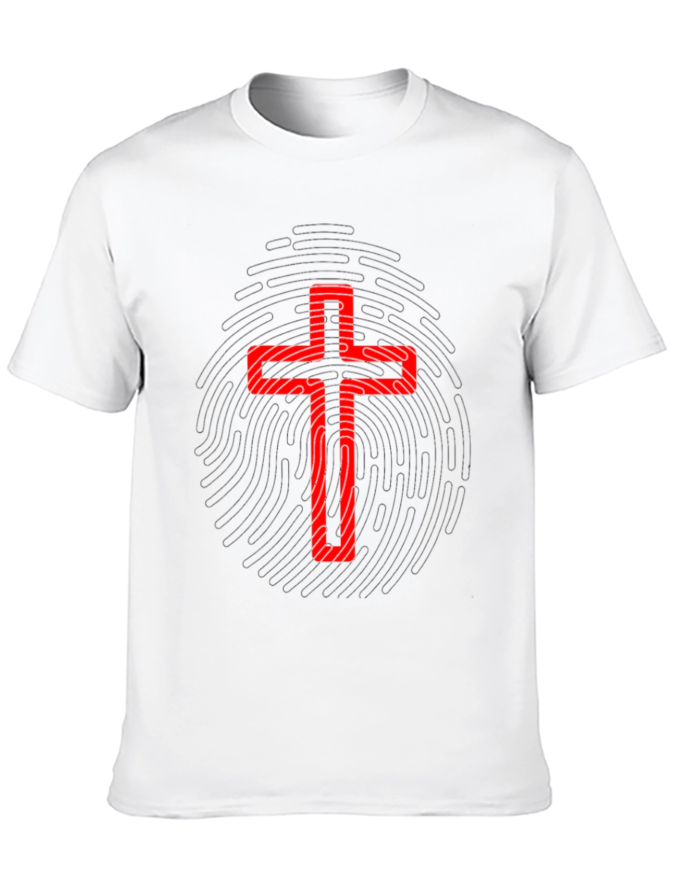 Red Cross Graphic Black T-Shirt