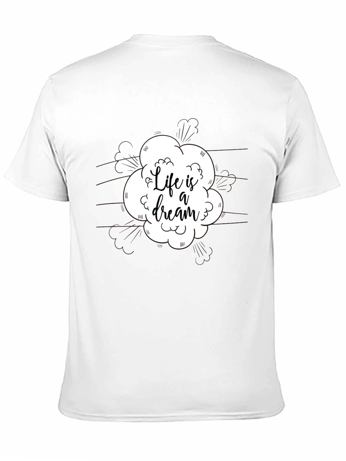 Life Is A Dream T-Shirt - Black Graphic Tee
