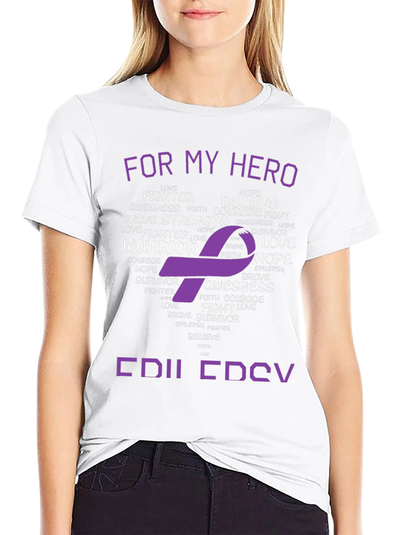Epilepsy Awareness T-Shirt - For My Hero