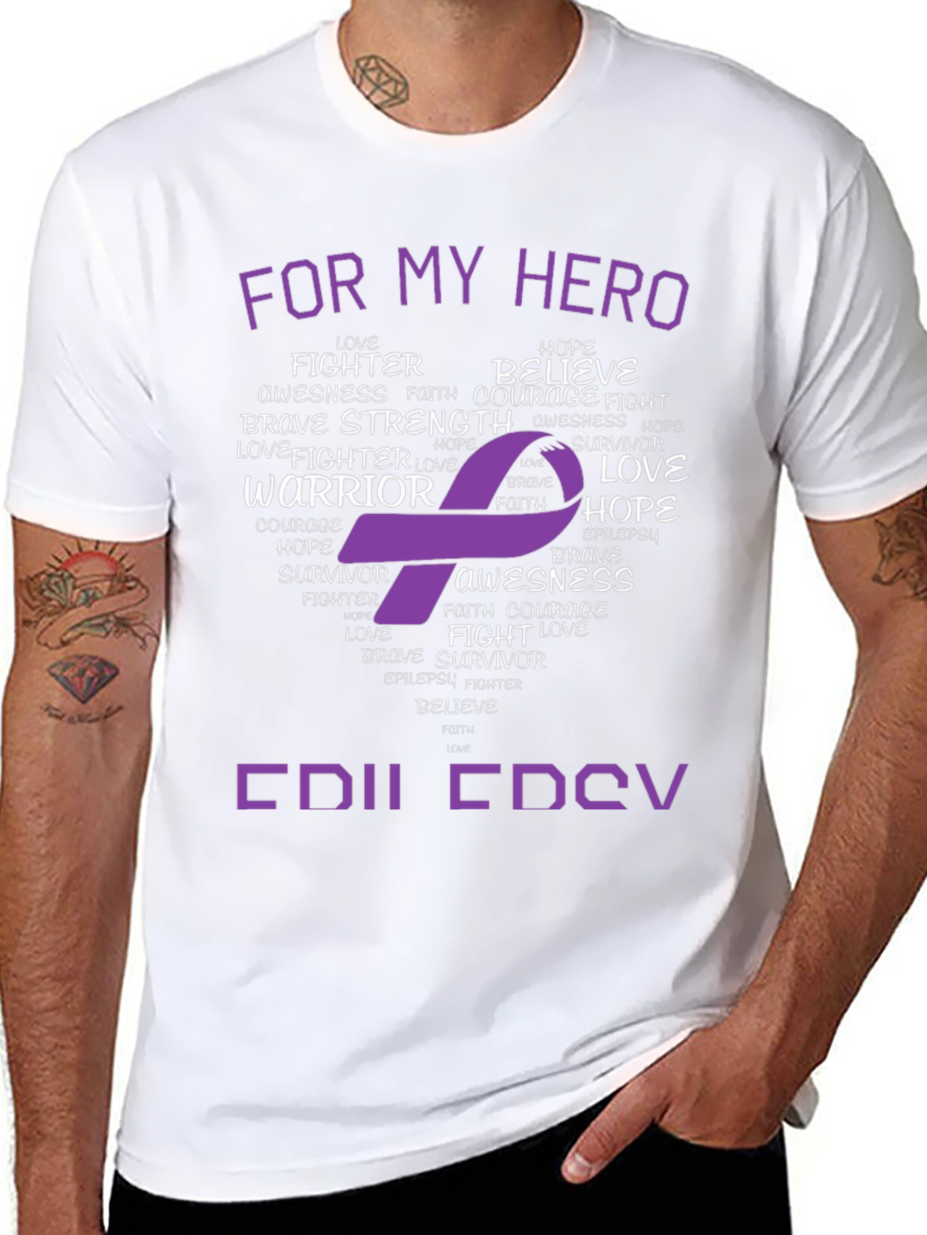 Epilepsy Awareness T-Shirt - For My Hero