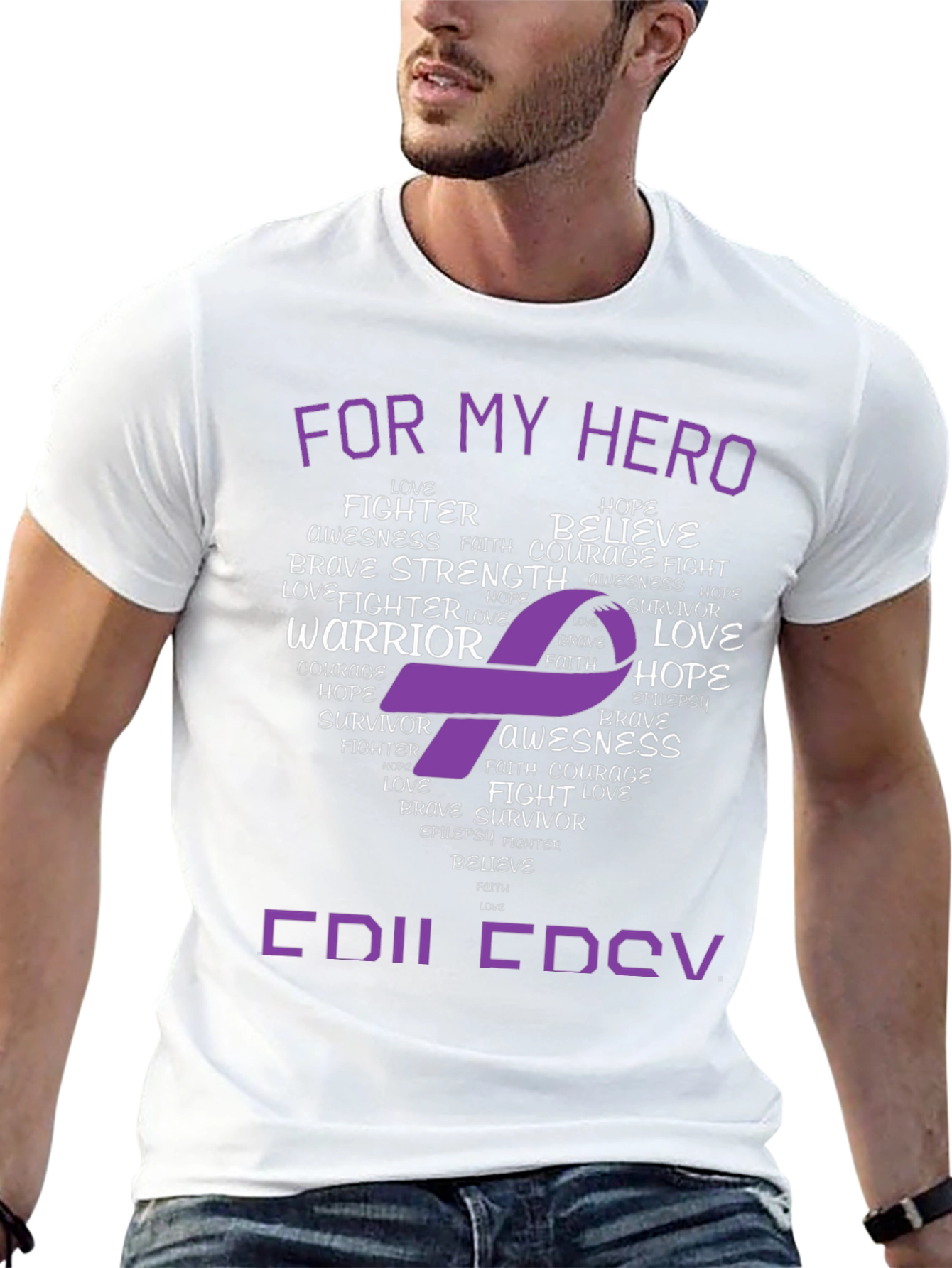 Epilepsy Awareness T-Shirt - For My Hero