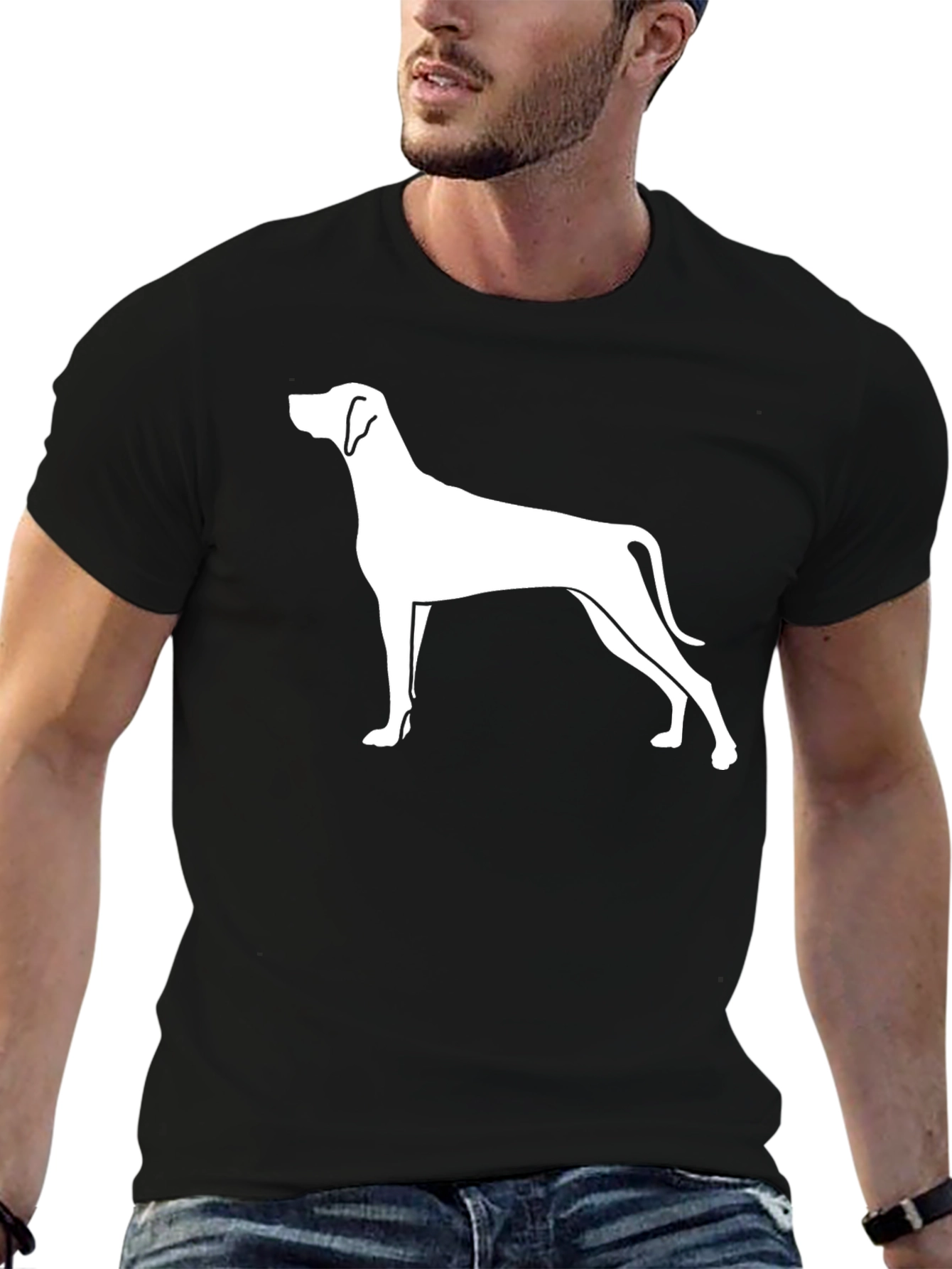 Dog Breed Silhouette Graphic T-Shirt