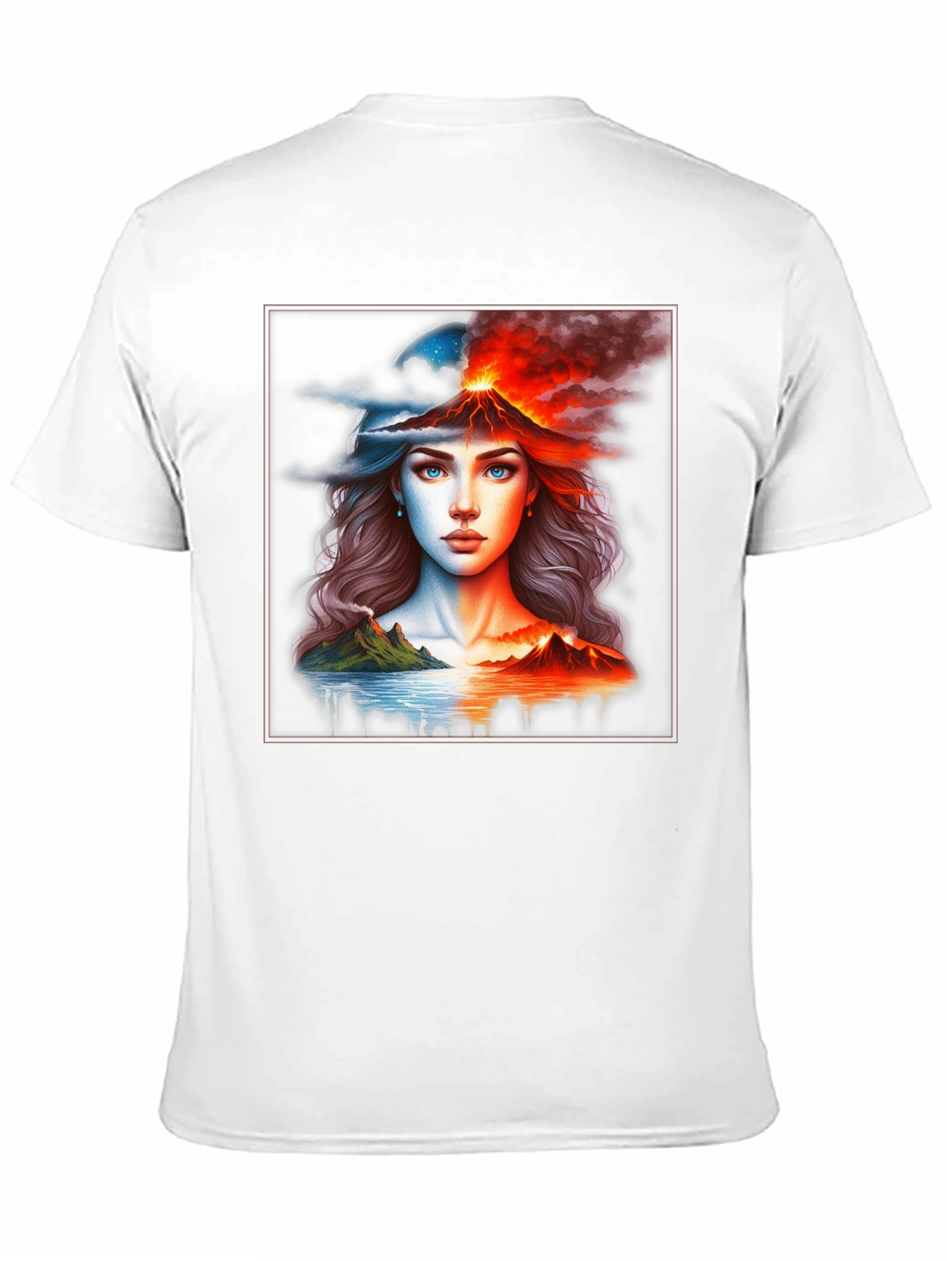 Volcano Woman Graphic T-Shirt - Black Tee