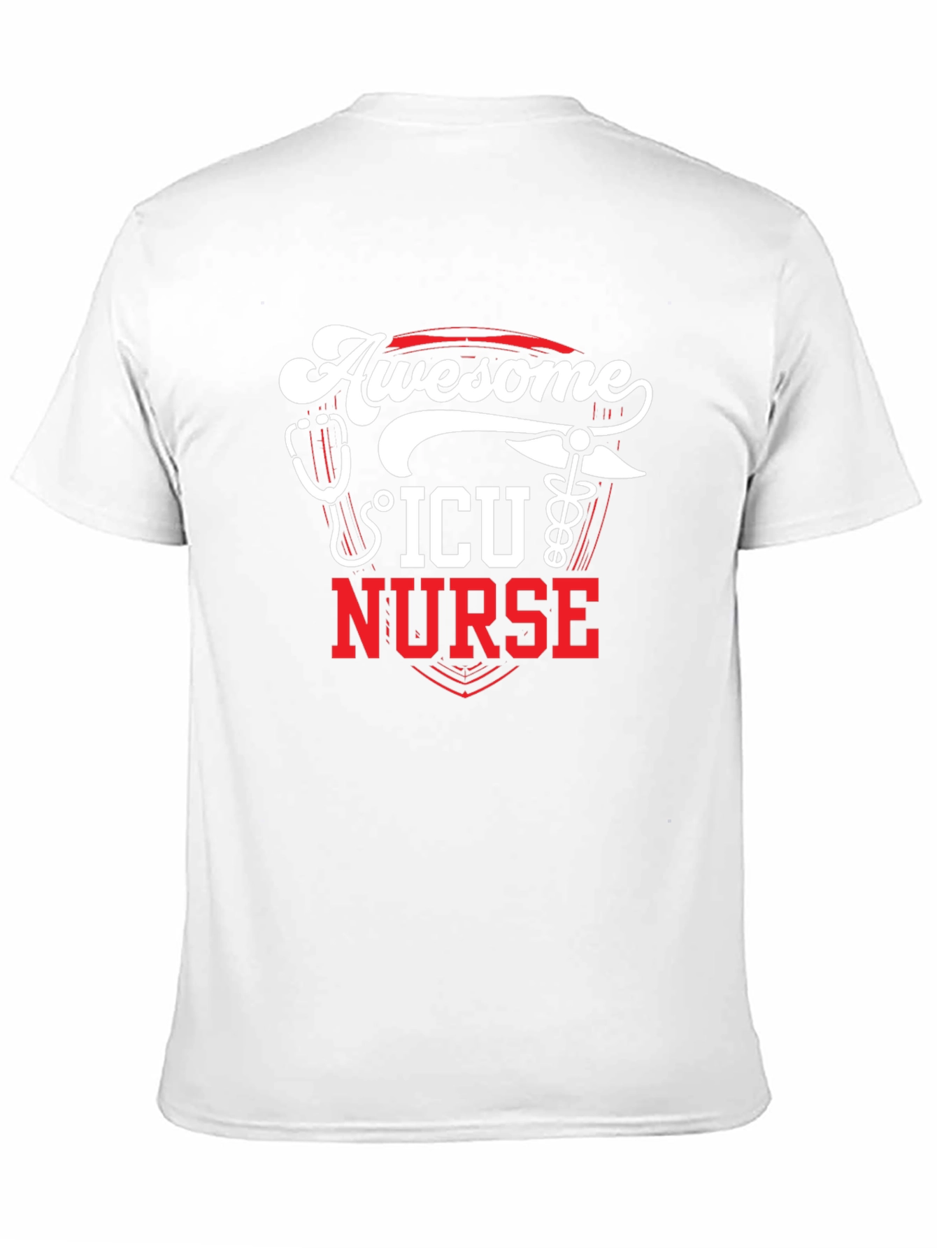 Awesome ICU Nurse Graphic T-Shirt