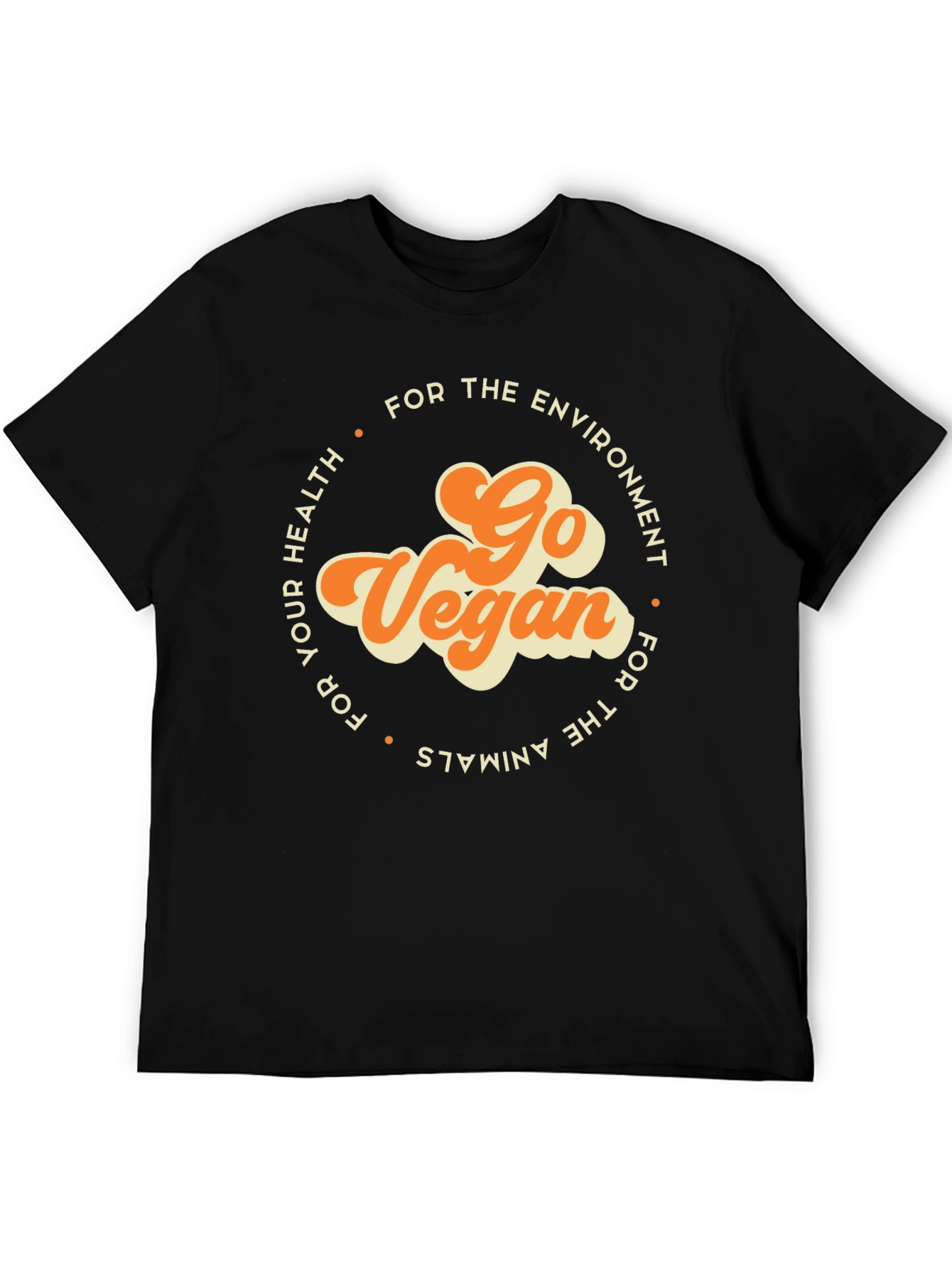 Go Vegan Graphic Tee - Environment Health Animals