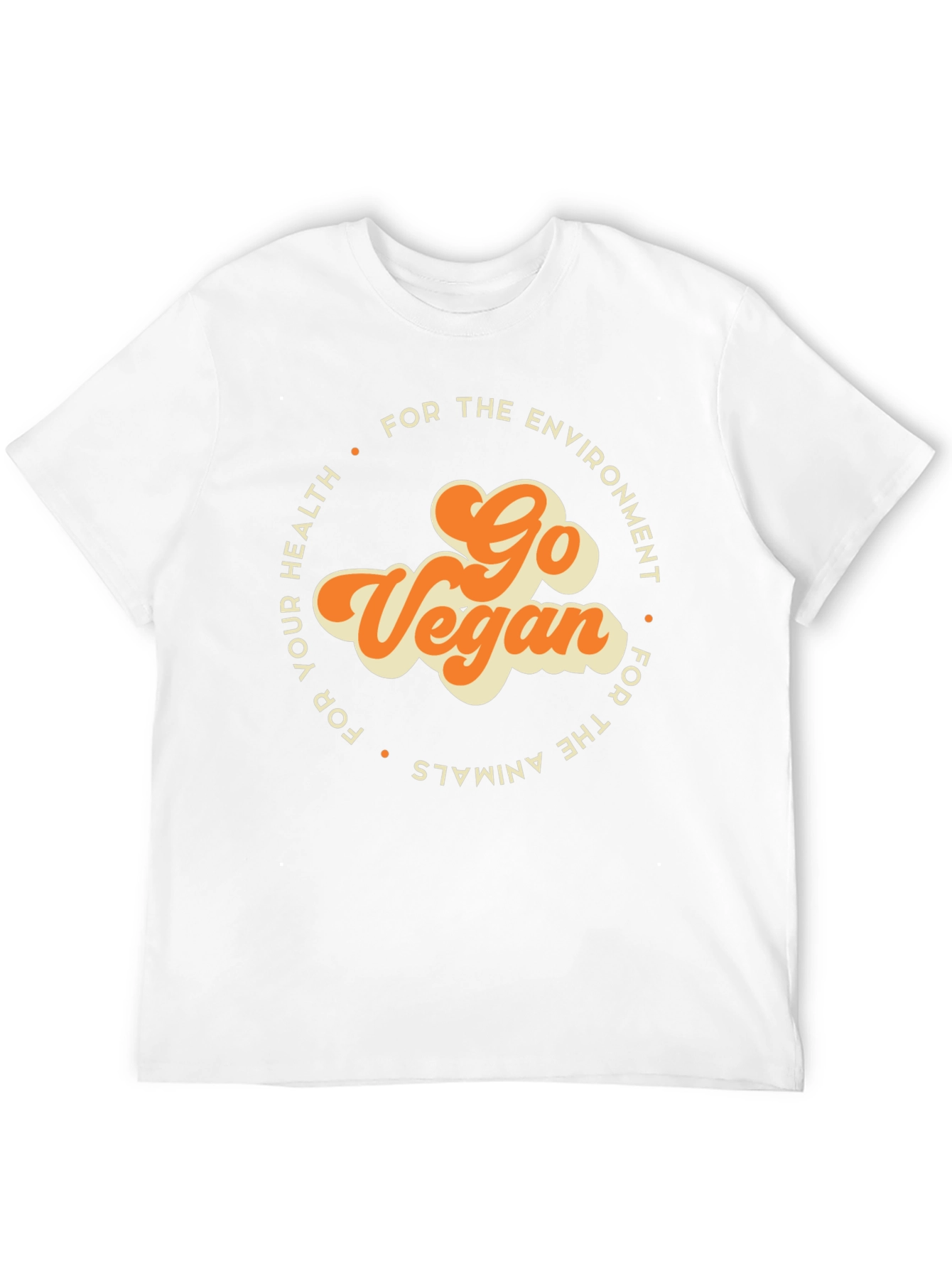 Go Vegan Graphic Tee - Environment Health Animals