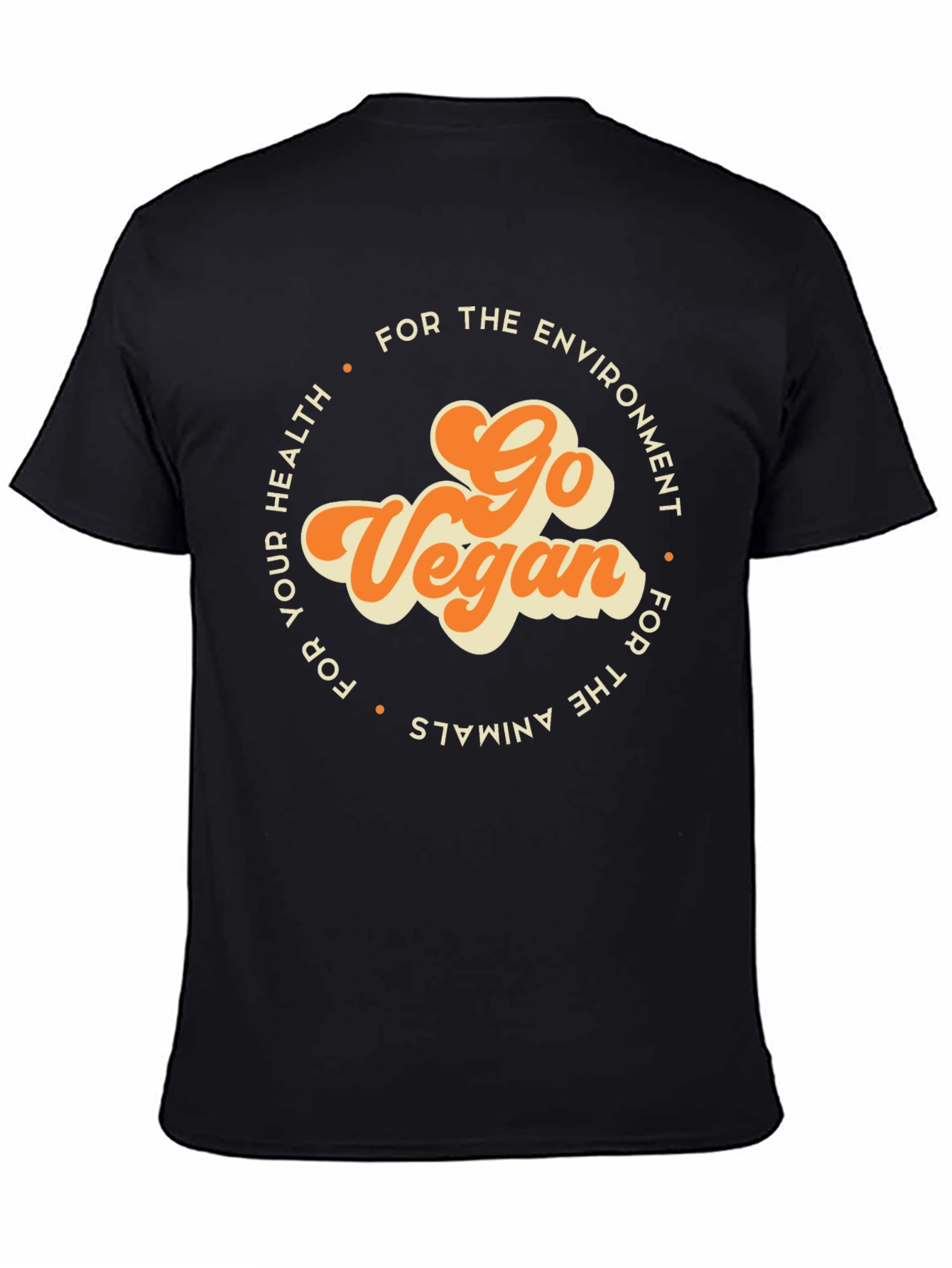 Go Vegan Graphic Tee - Environment Health Animals