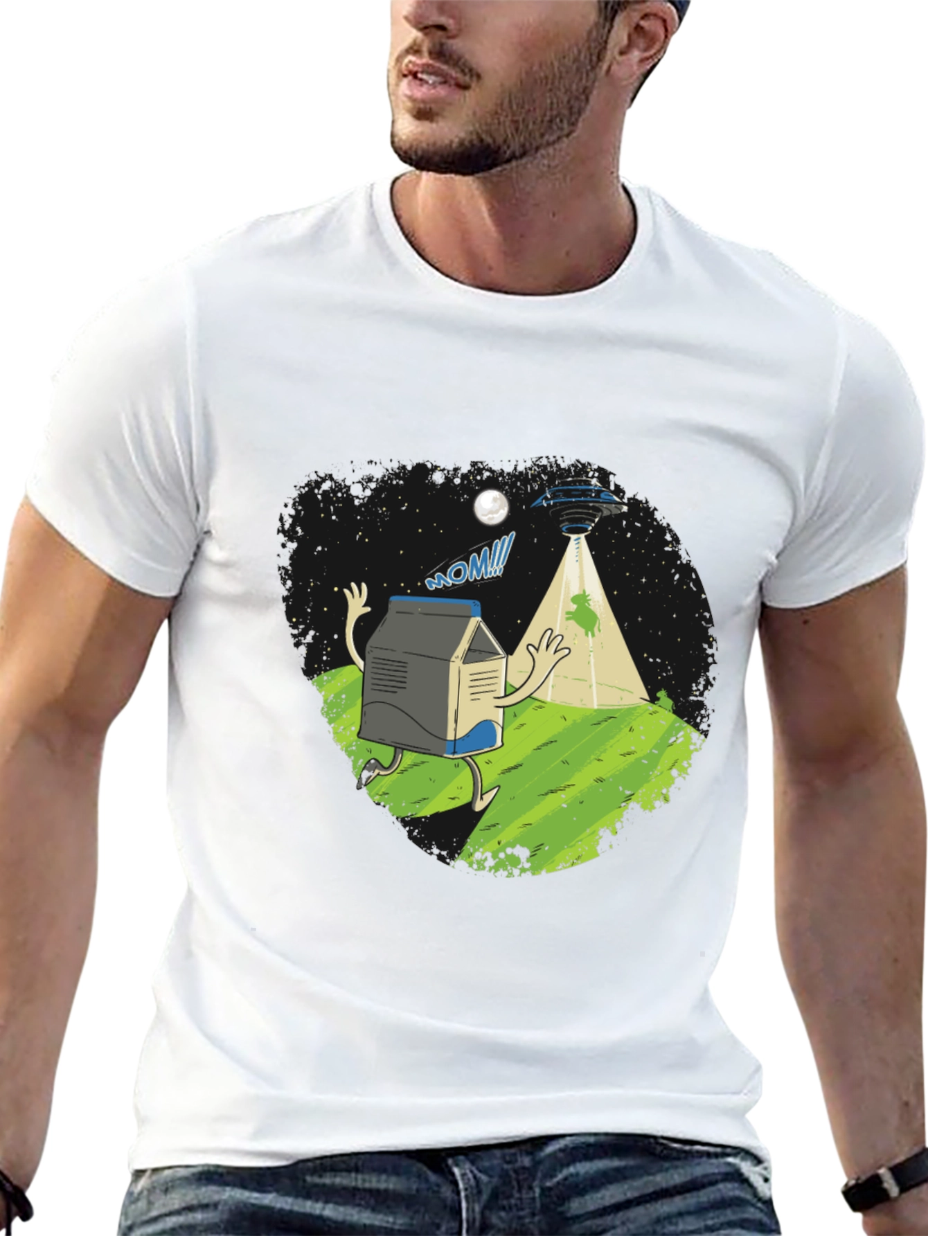Alien Abduction Milk Carton T-Shirt