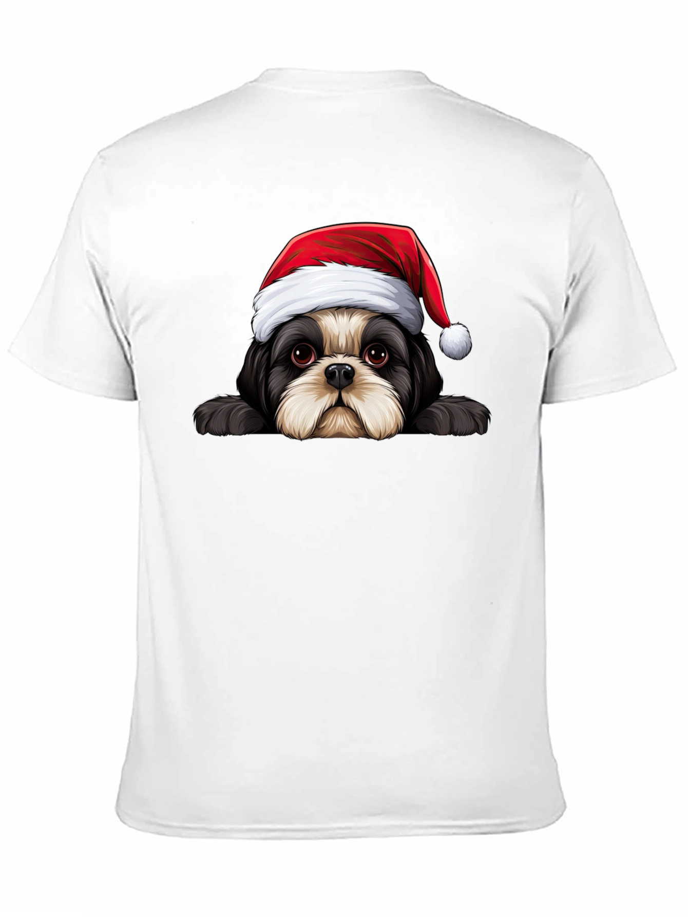 Festive Dog Graphic Tee - Holiday Cheer