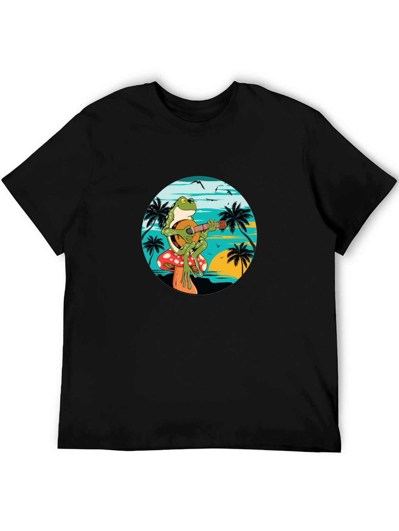 Frog Playing Banjo T-Shirt - Beach Vibes