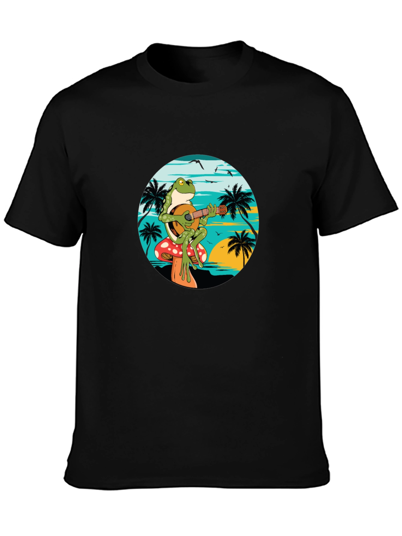 Frog Playing Banjo T-Shirt - Beach Vibes