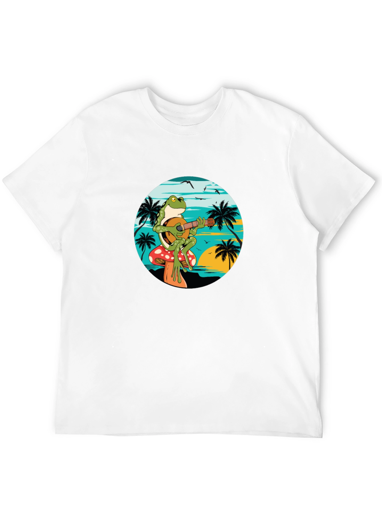 Frog Playing Banjo T-Shirt - Beach Vibes
