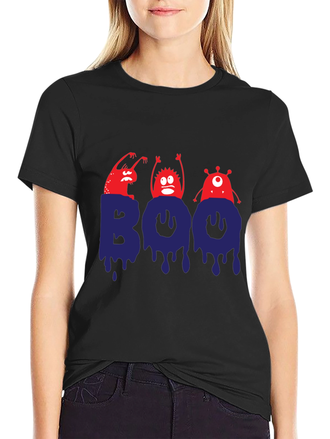 Spooky Boo Monster Halloween T-Shirt