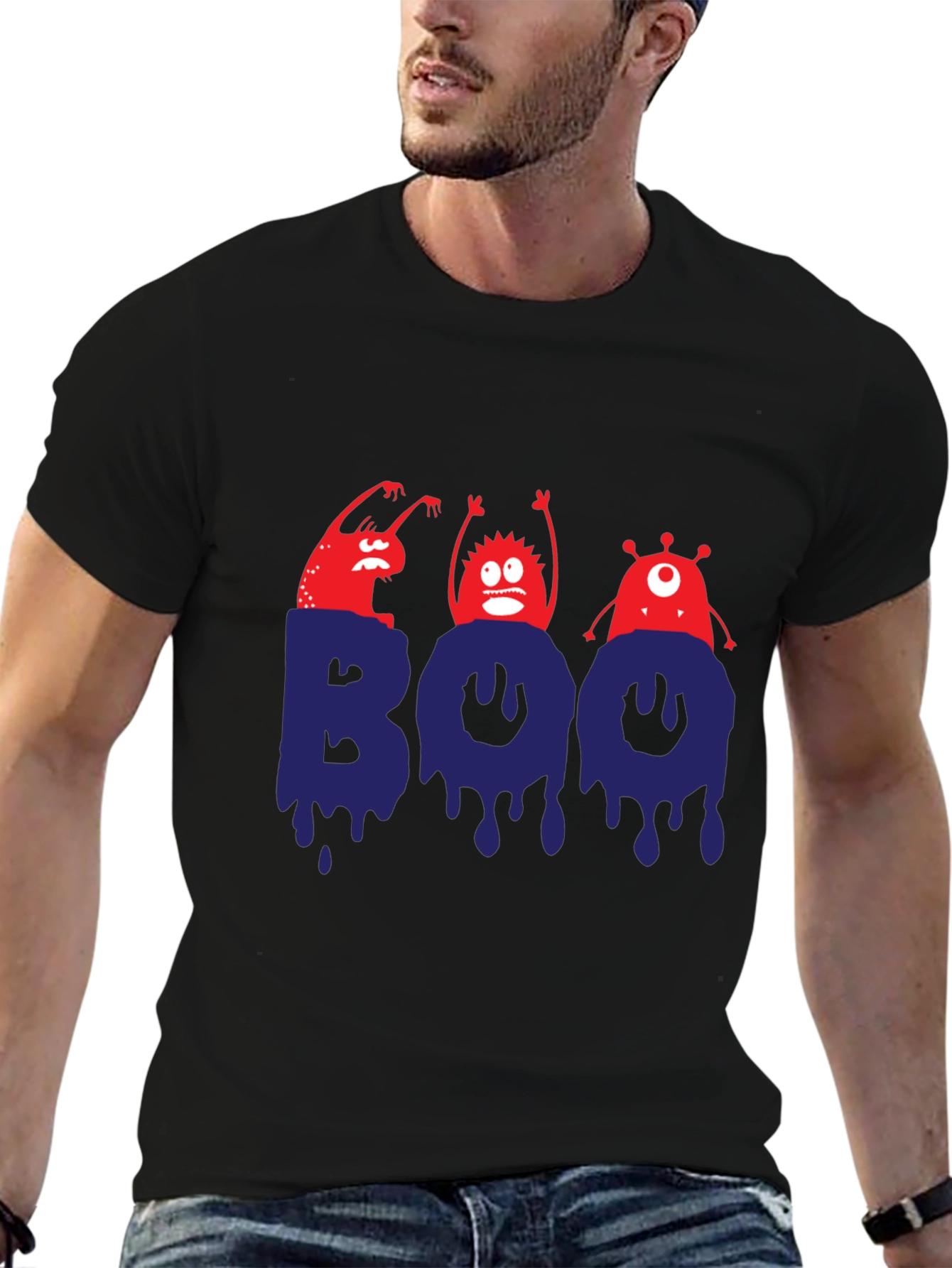 Spooky Boo Monster Halloween T-Shirt