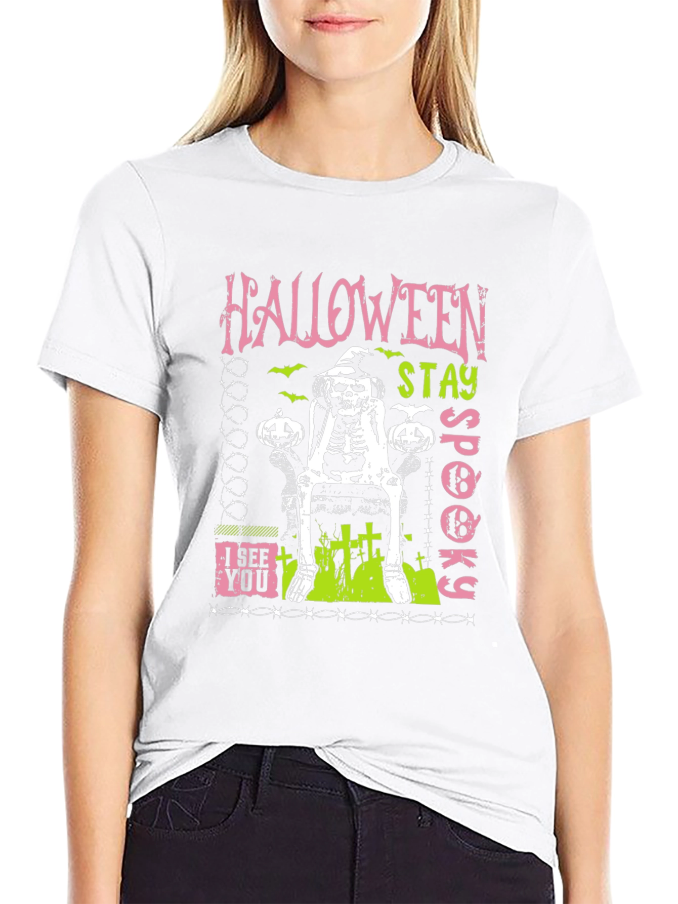 Halloween Stay Spooky Skeleton T-Shirt