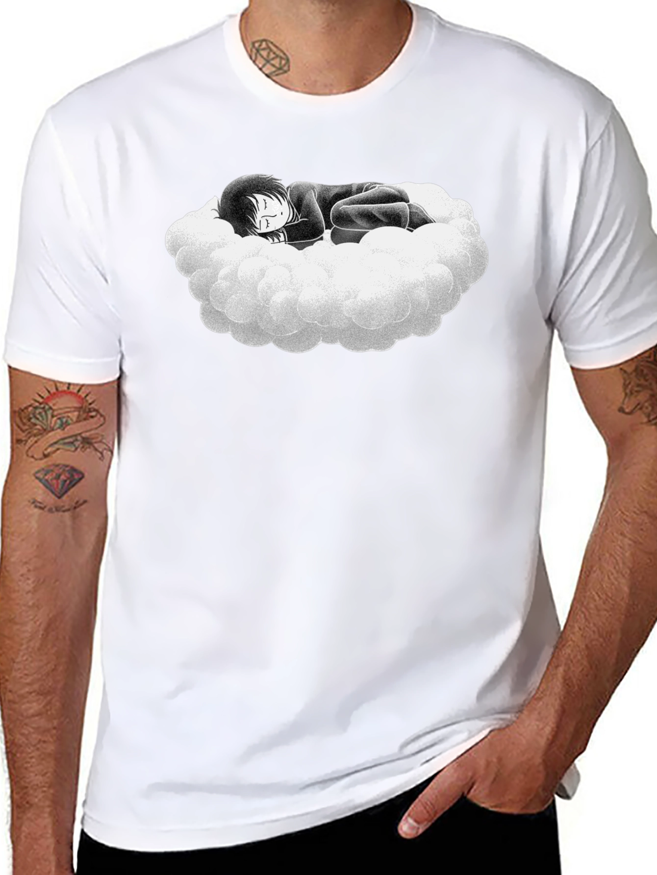 Dreamy Cloud Graphic Tee - Soft Cotton Comfort