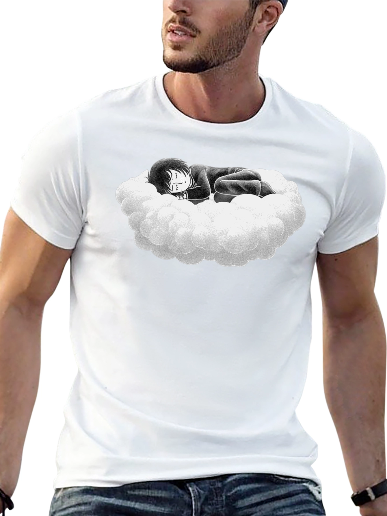 Dreamy Cloud Graphic Tee - Soft Cotton Comfort