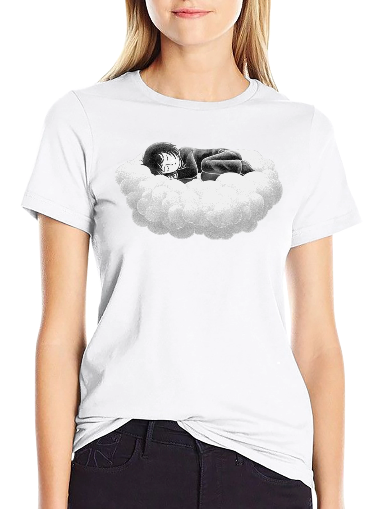 Dreamy Cloud Graphic Tee - Soft Cotton Comfort