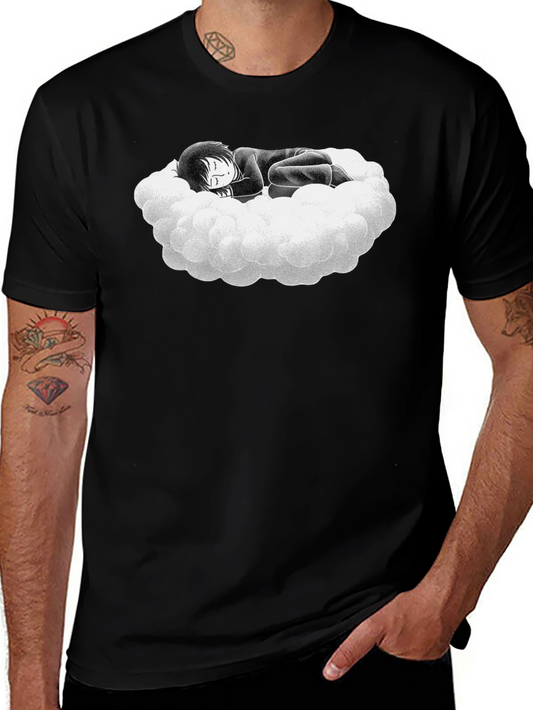 Dreamy Cloud Graphic Tee - Soft Cotton Comfort