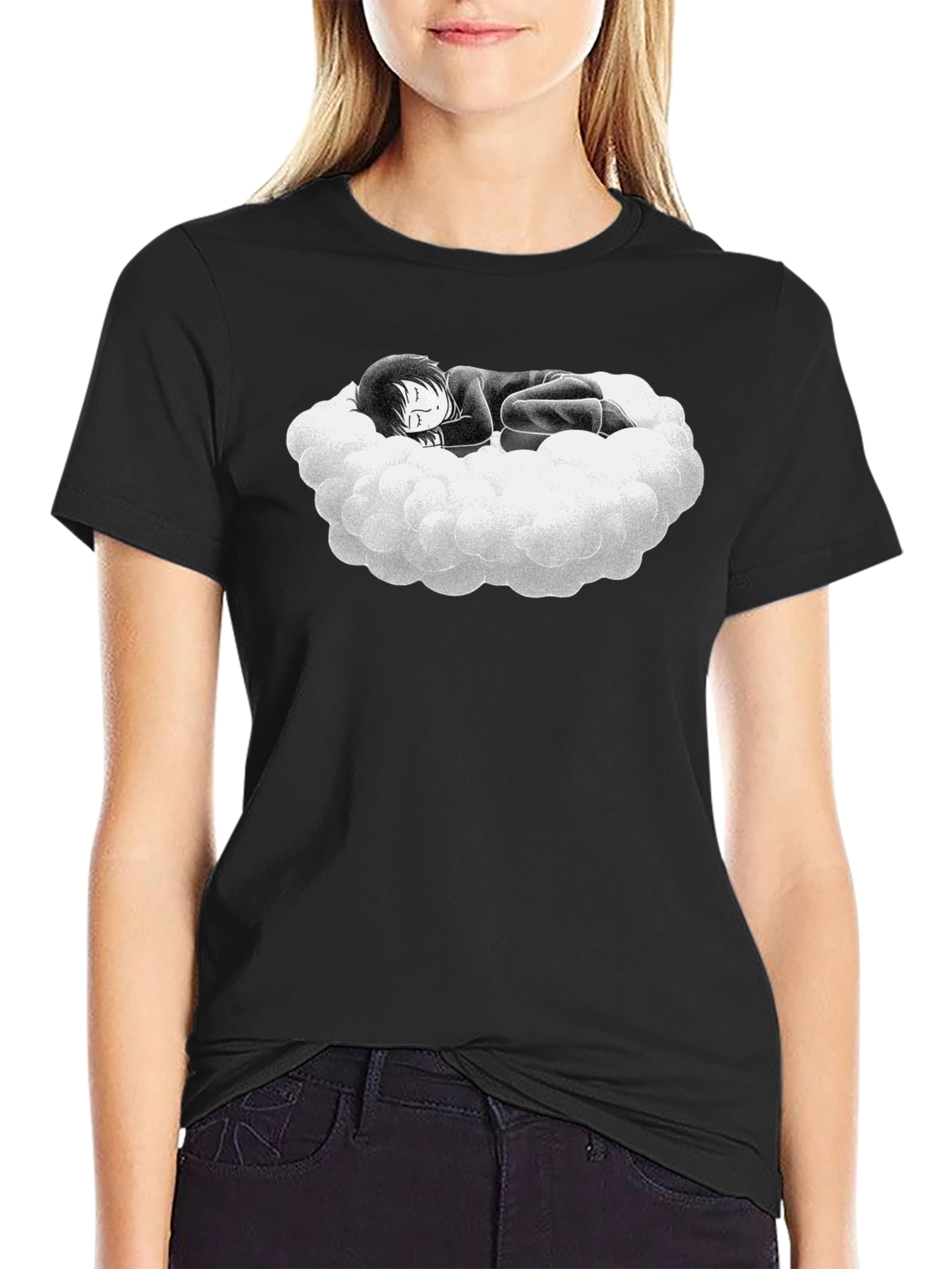 Dreamy Cloud Graphic Tee - Soft Cotton Comfort