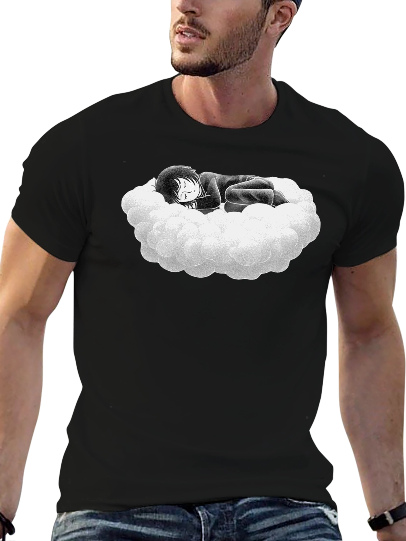 Dreamy Cloud Graphic Tee - Soft Cotton Comfort