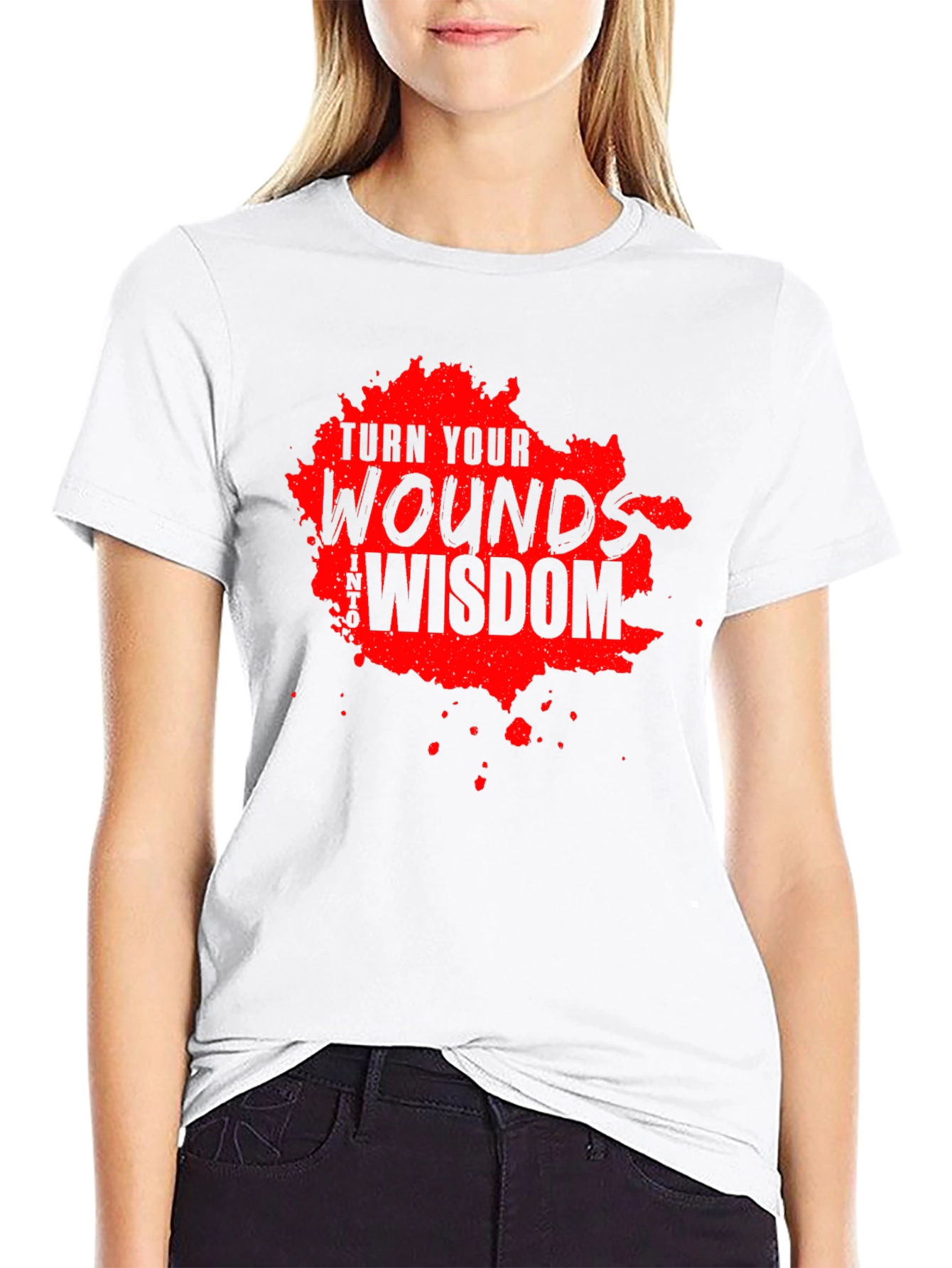Turn Your Wounds Into Wisdom Black T-Shirt