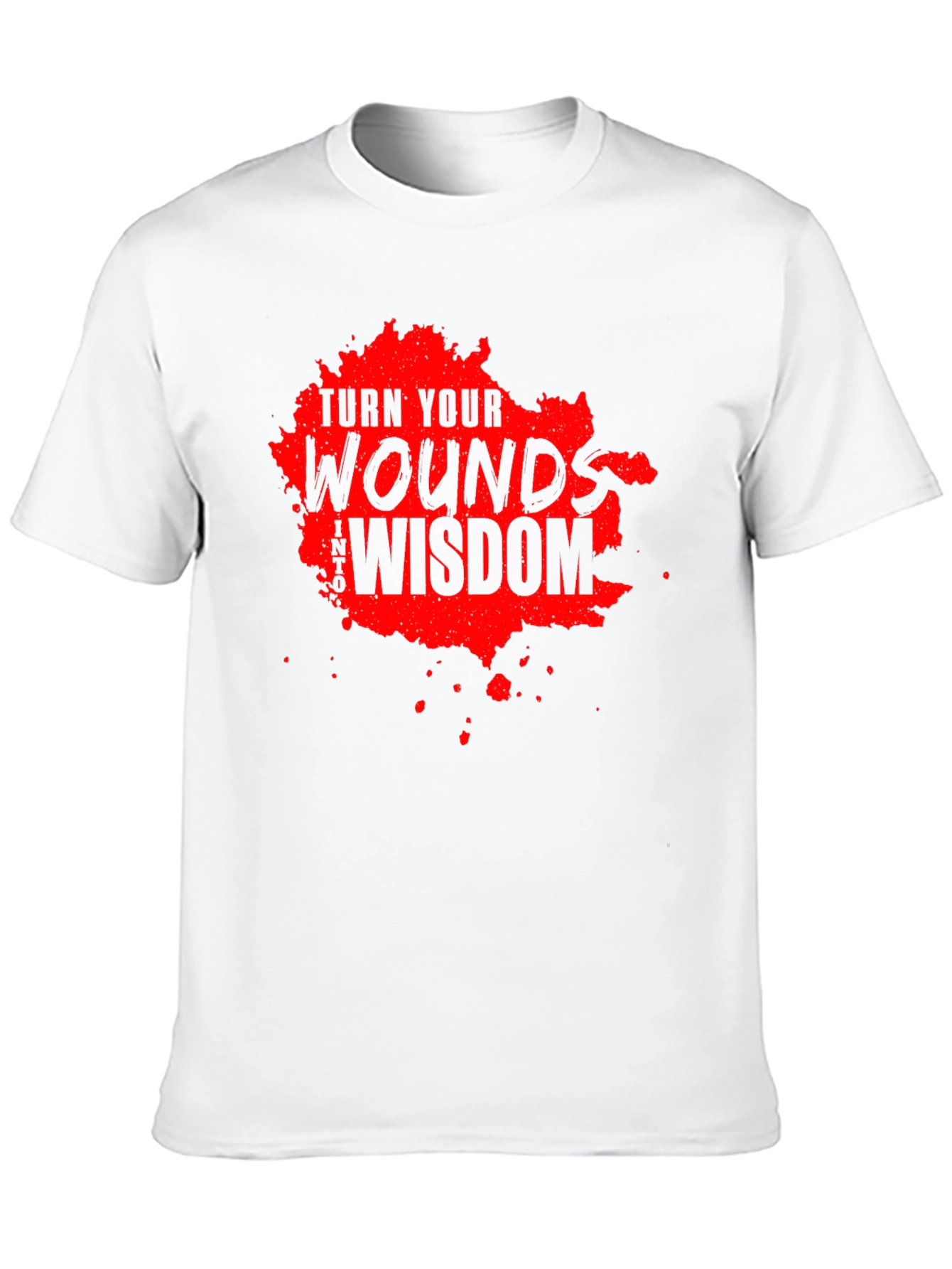 Turn Your Wounds Into Wisdom Black T-Shirt