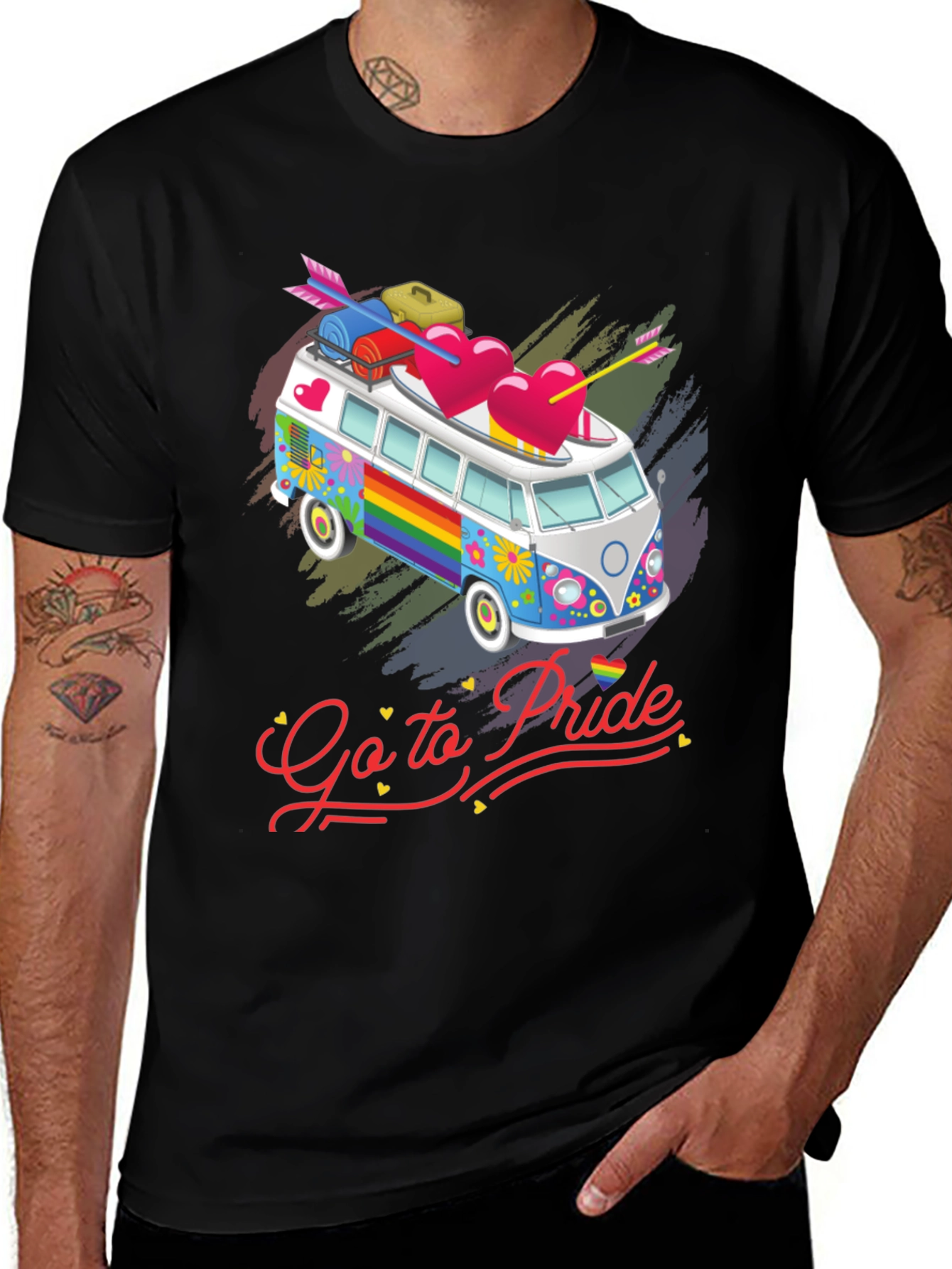 Pride Rainbow Bus T-Shirt