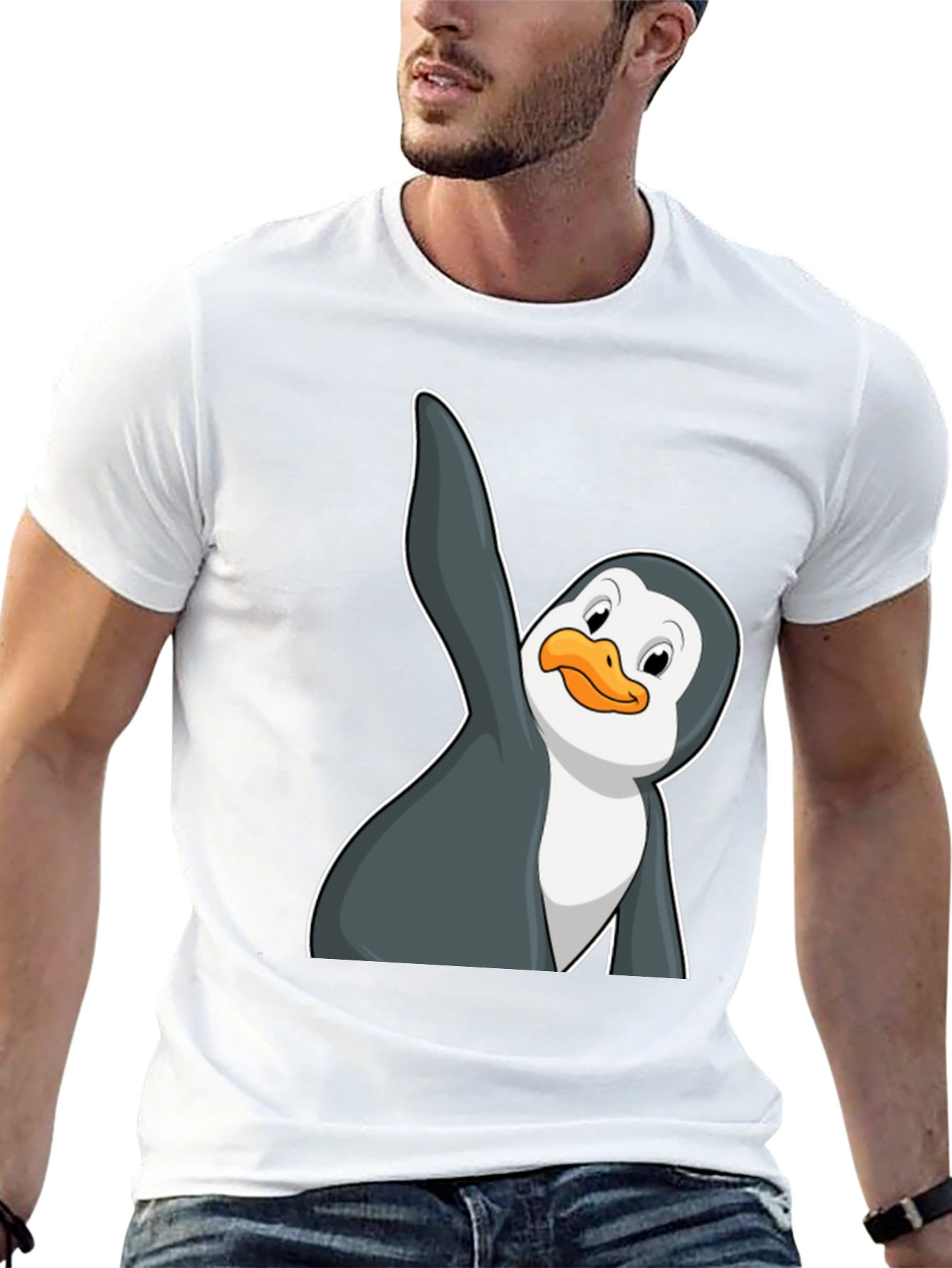 Penguin Graphic Tee - Mens Black T-Shirt