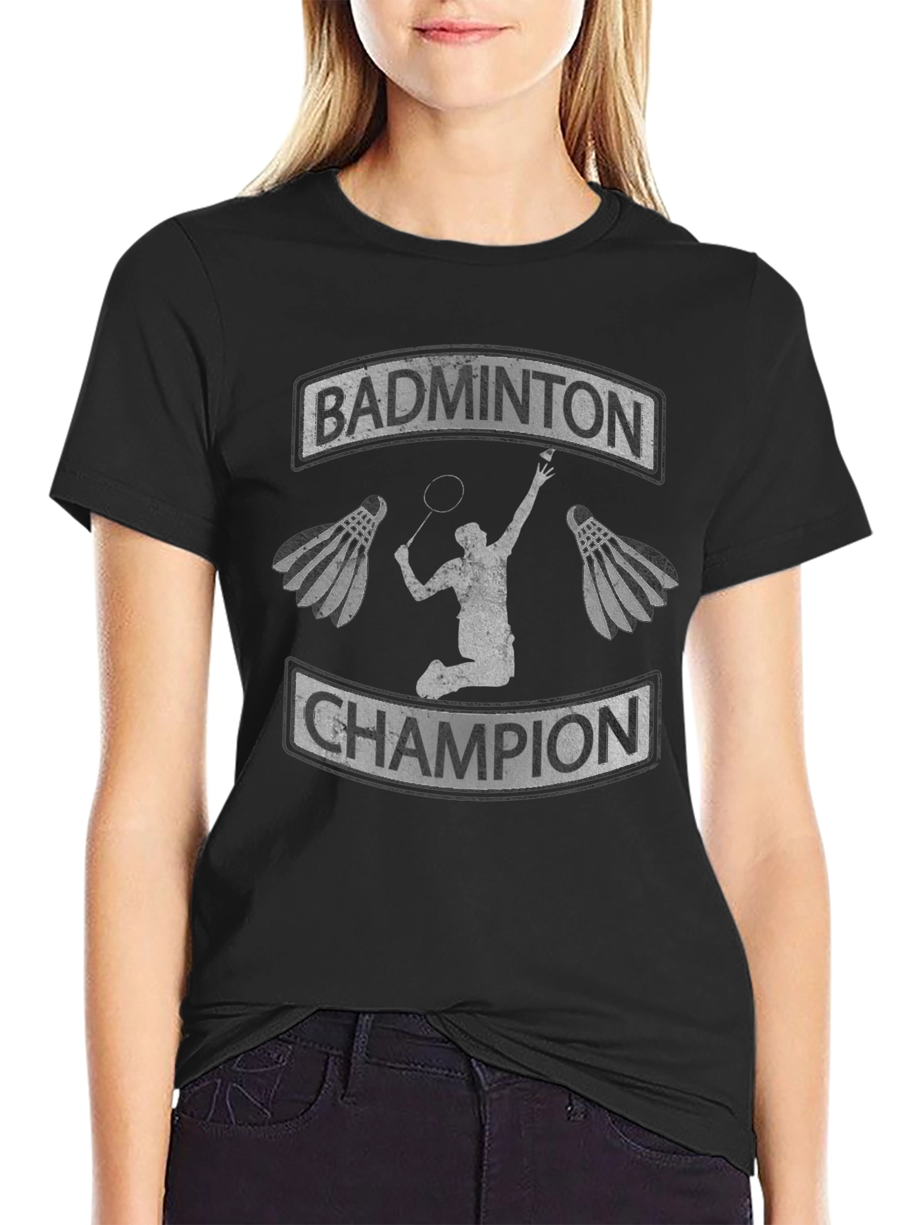 Badminton Champion Graphic T-Shirt
