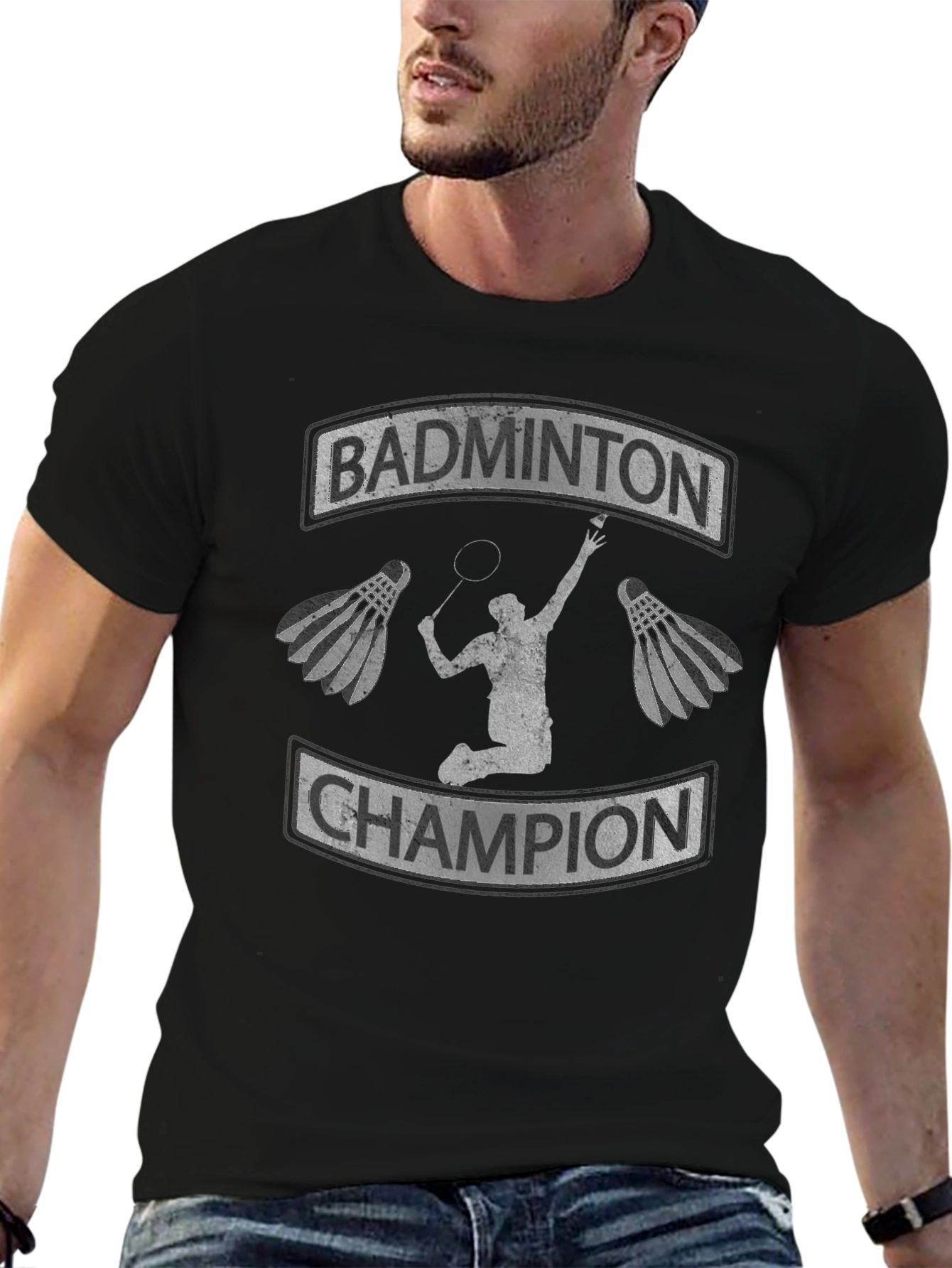 Badminton Champion Graphic T-Shirt