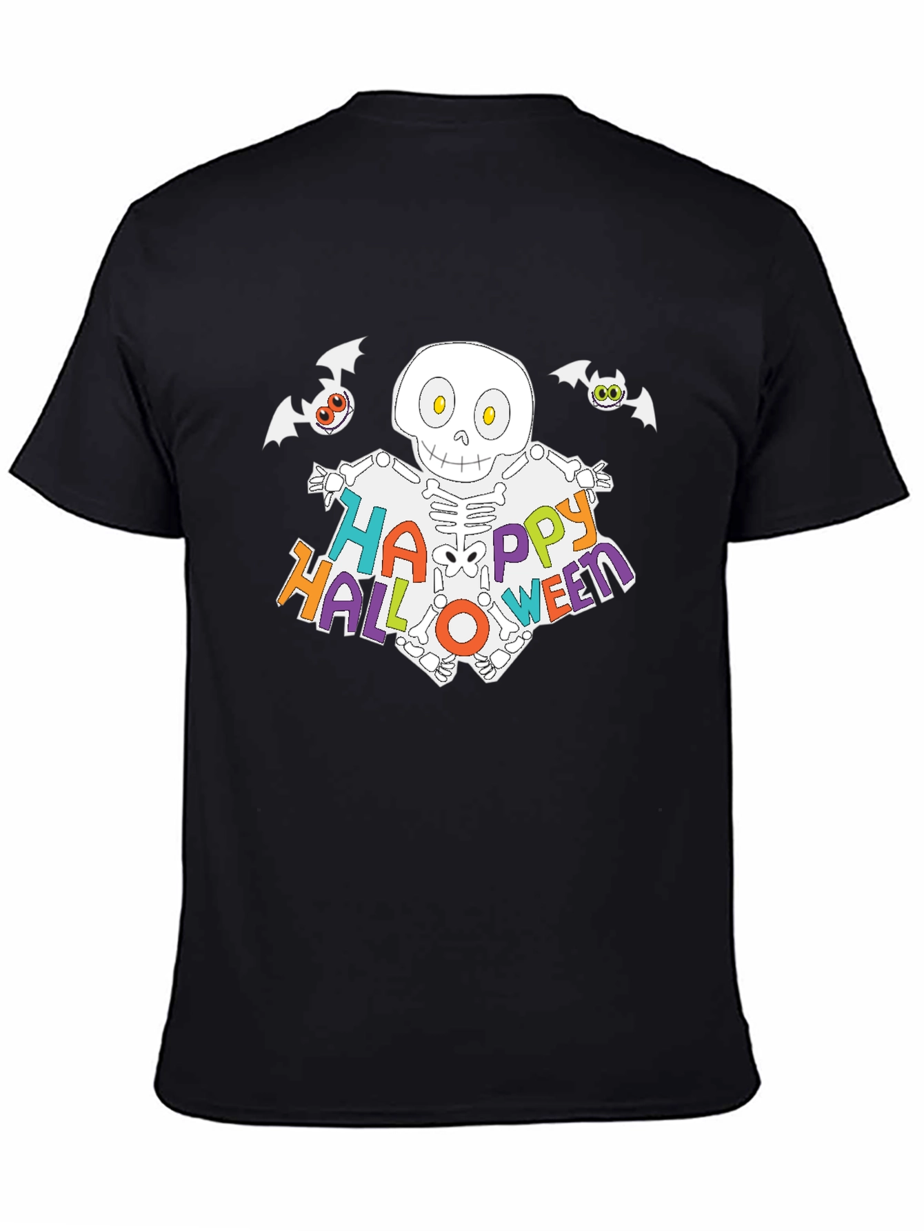 Happy Halloween Skeleton Graphic T-Shirt