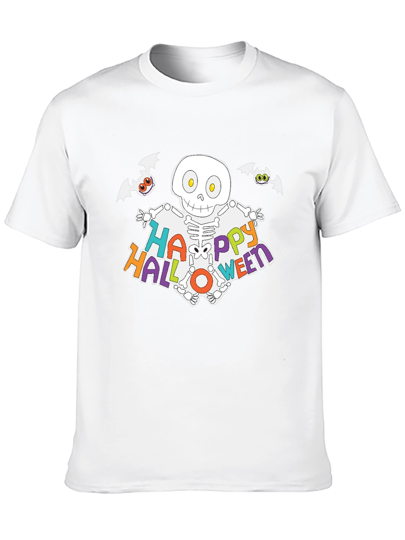 Happy Halloween Skeleton Graphic T-Shirt