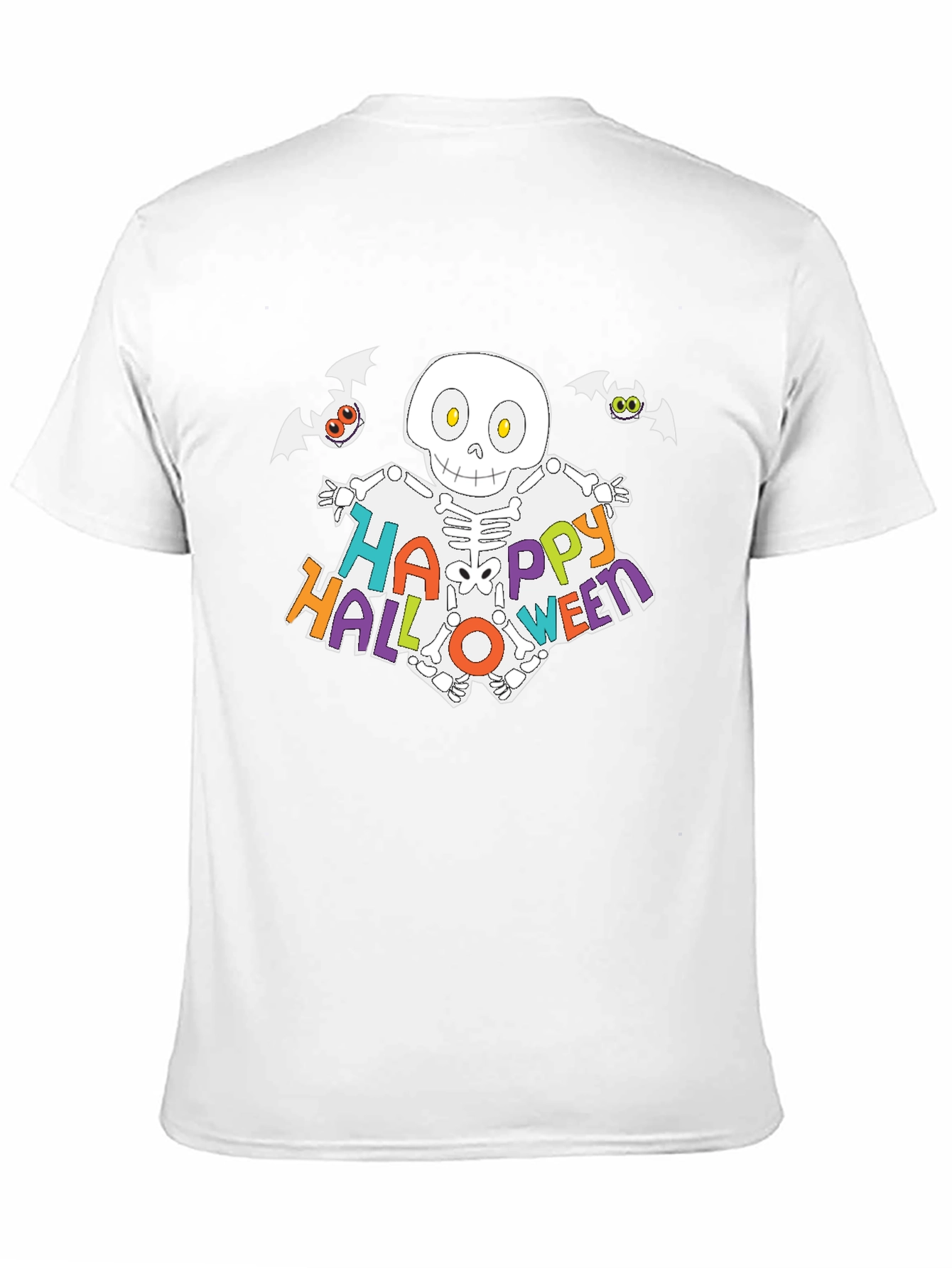 Happy Halloween Skeleton Graphic T-Shirt