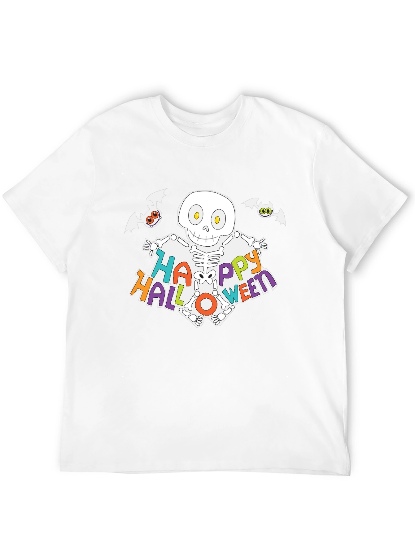 Happy Halloween Skeleton Graphic T-Shirt