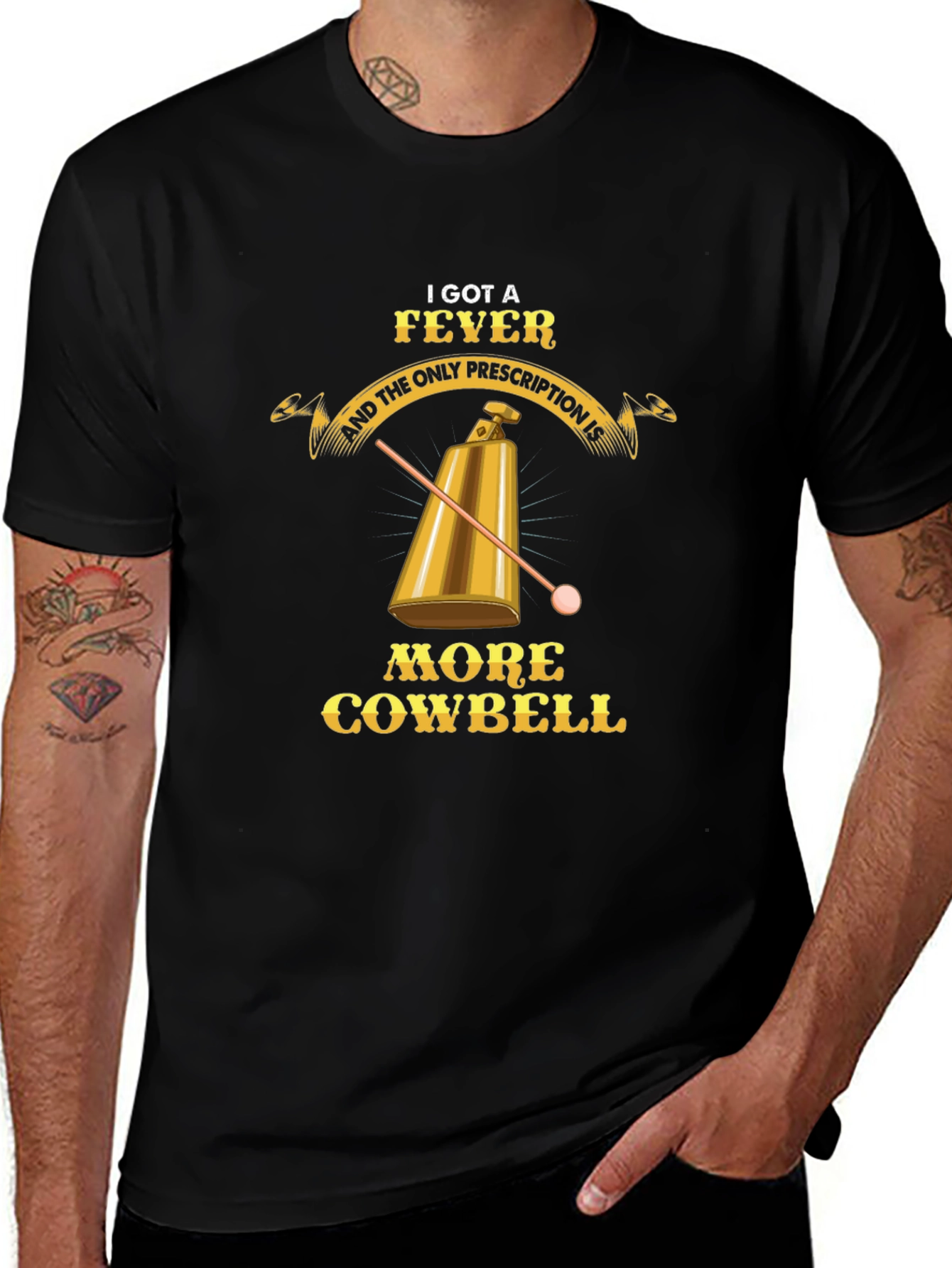 More Cowbell T-Shirt - Comedy Fever Cure