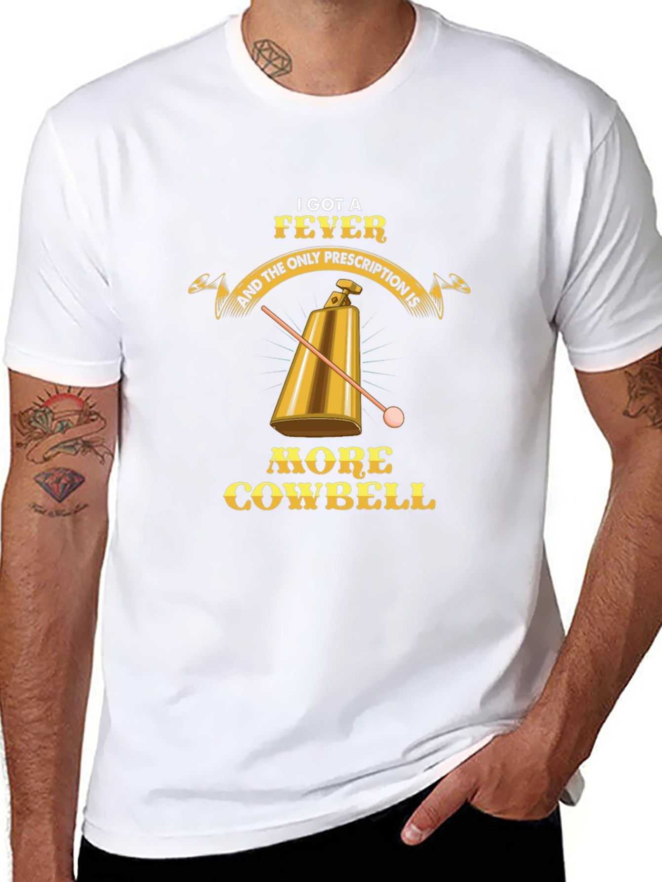 More Cowbell T-Shirt - Comedy Fever Cure