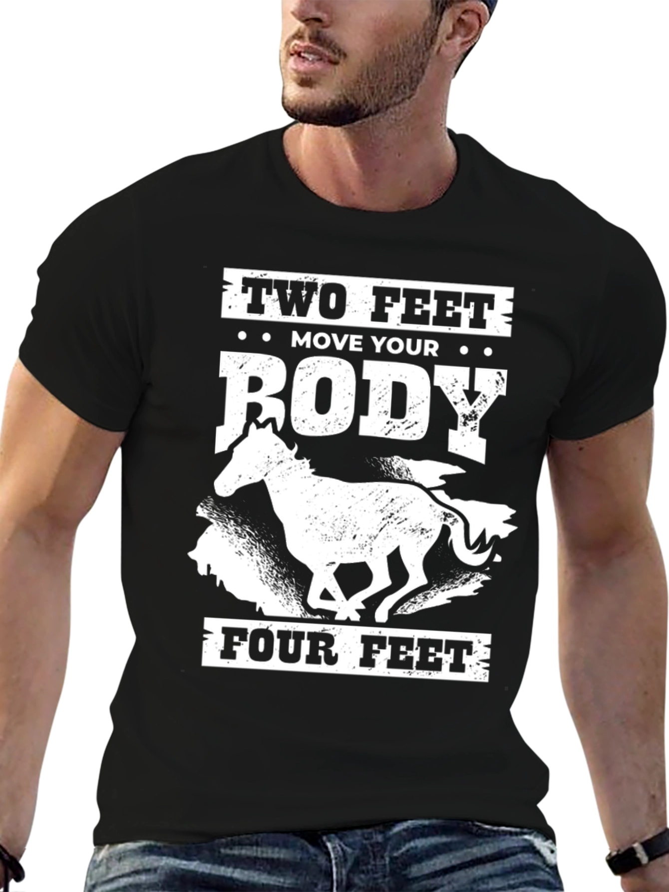 Two Feet Move Your Body Four Feet T-Shirt