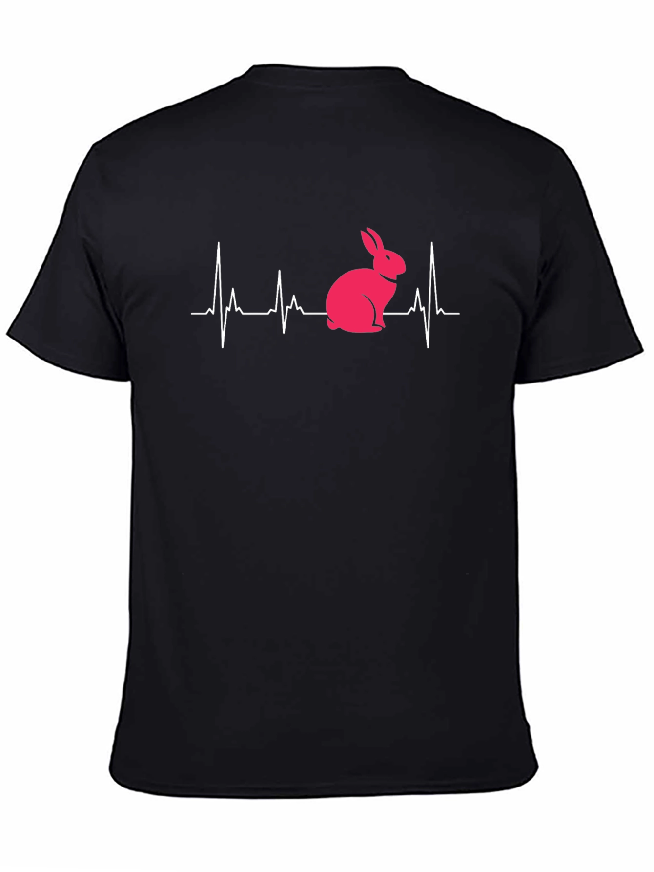 Bunny Heartbeat Graphic Tee - Unisex T-Shirt